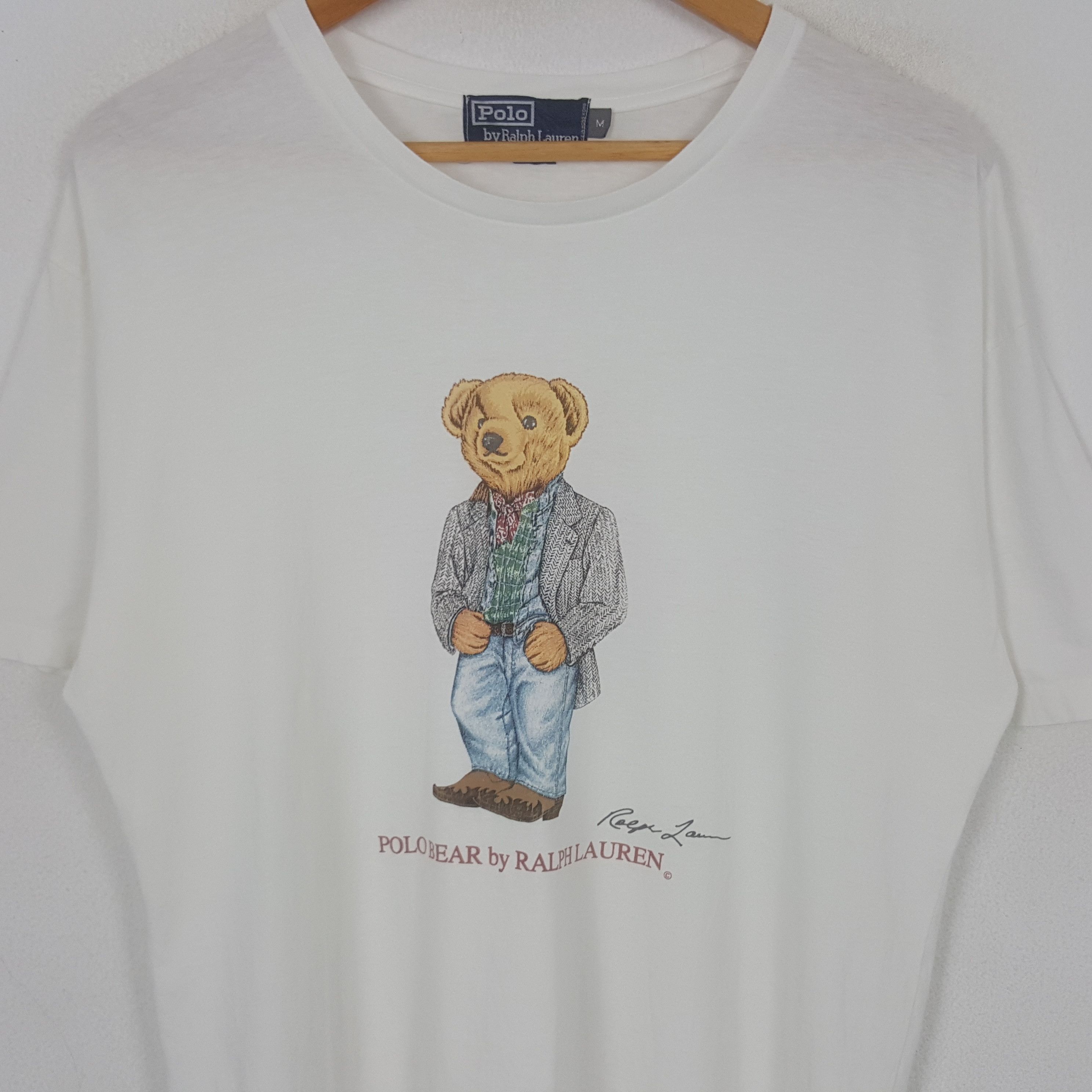 Polo Ralph Lauren Vintage Polo Bear Ralph Laurent American Tshirt C294N80 Size US M / EU 48-50 / 2 - 2 Thumbnail