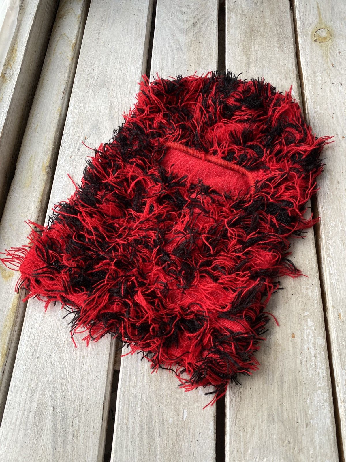 Japanese Brand × Vintage Japanese Vintage Fuzzy Mohair Ushanka Y2K balaclava Ninja Size ONE SIZE - 1 Thumbnail