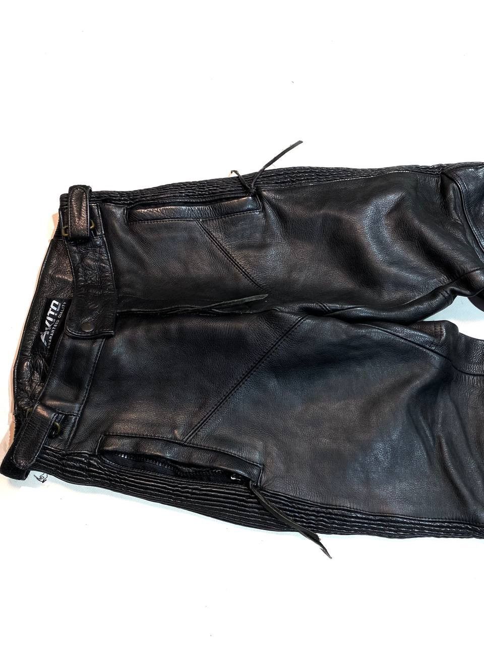 Japanese Brand Akito Racing Moto Leather Pants Vintage Size US 29 - 5 Thumbnail