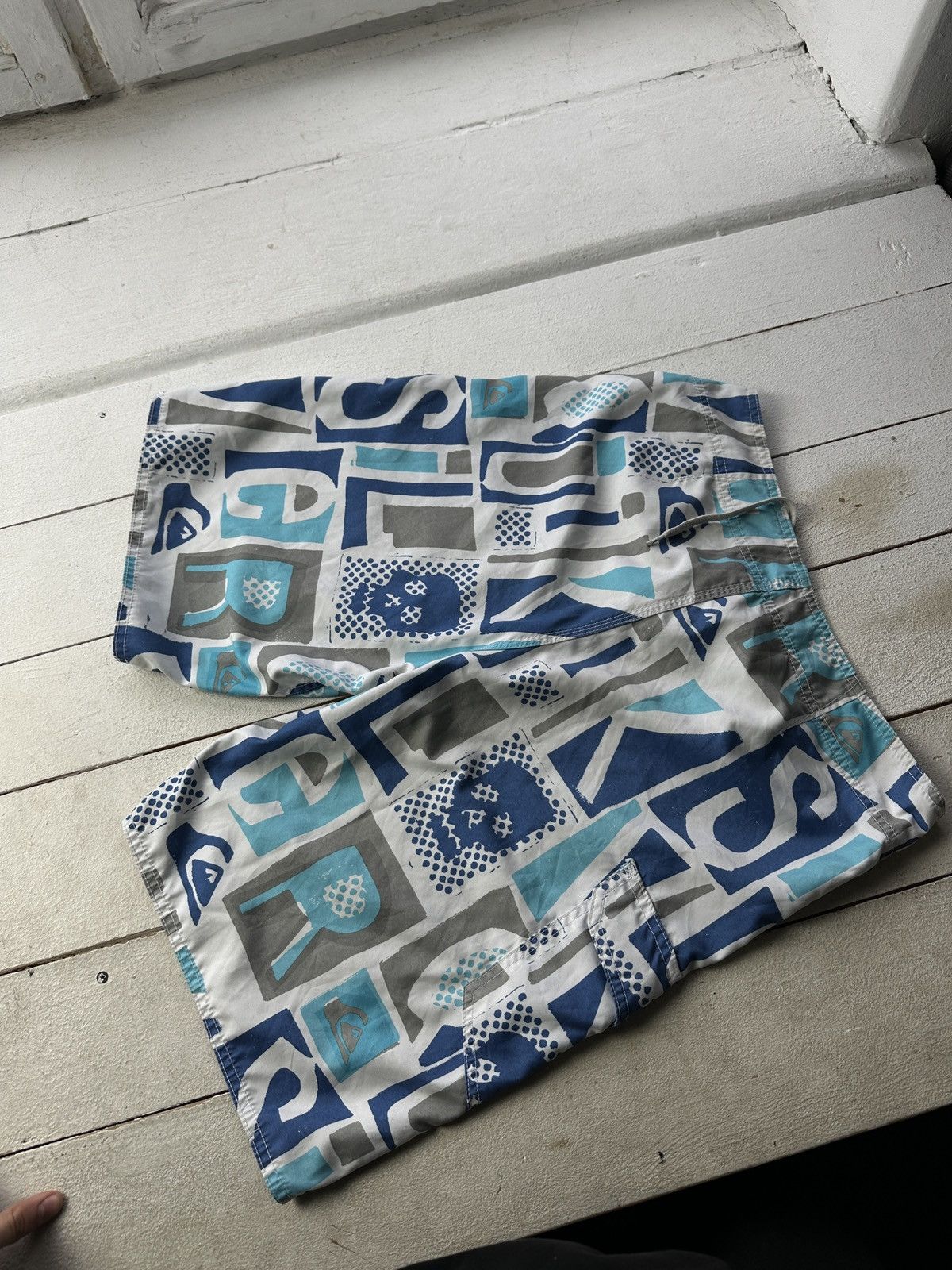Quiksilver 🚨Vintage Quiksilver Shorts Big Logo Y2K Style 90s Surfing Size US 32 / EU 48 - 8 Thumbnail