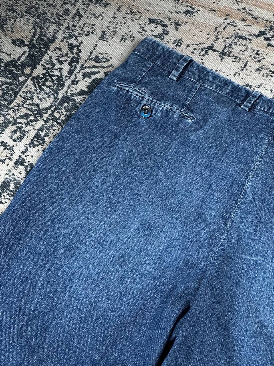 Brioni Brioni Luxury Blue Wide Cotton Casual Denim Pants Size US 38 / EU 54 - 17 Thumbnail
