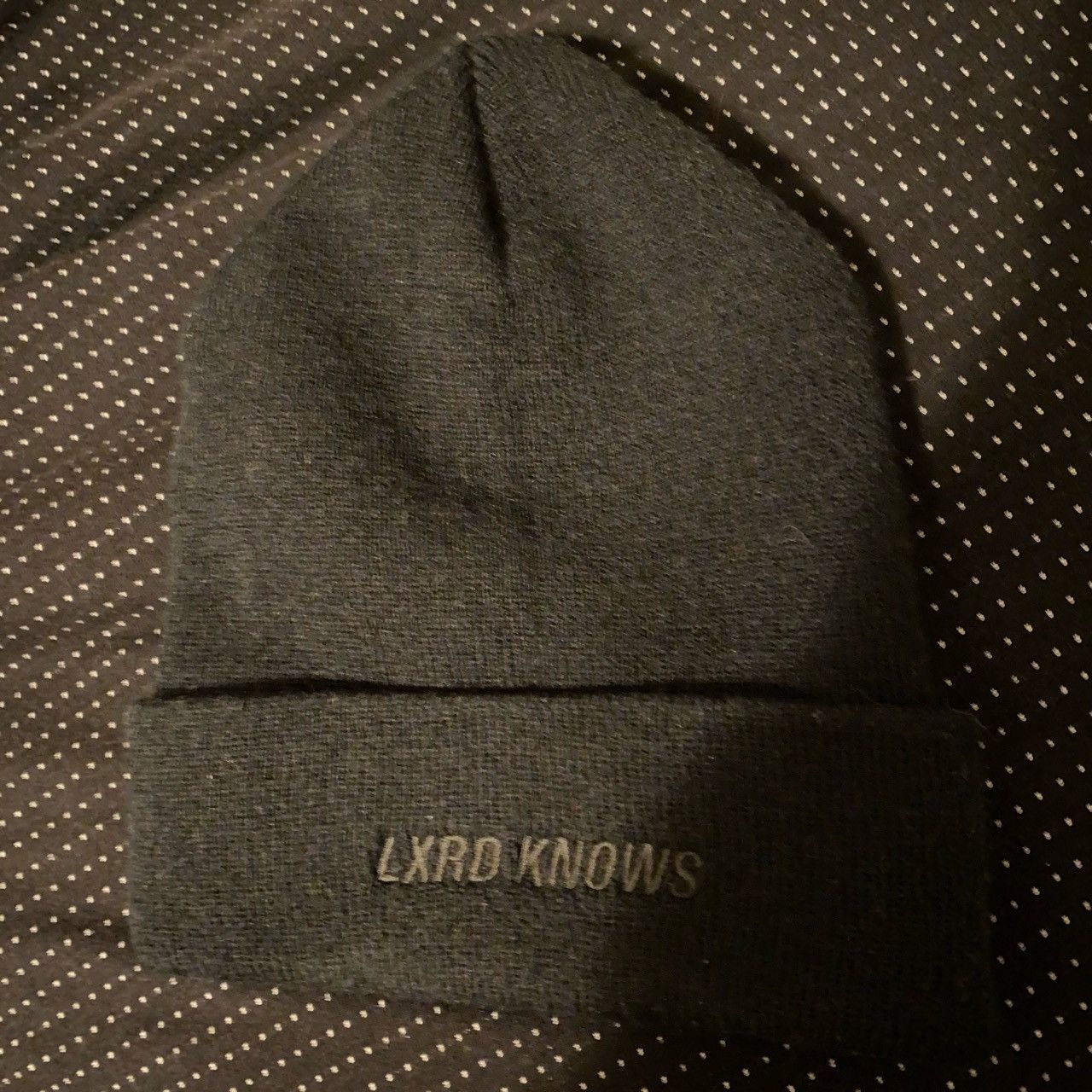 Lxrdknows Lxrdknows black beanie Size ONE SIZE - 1 Thumbnail