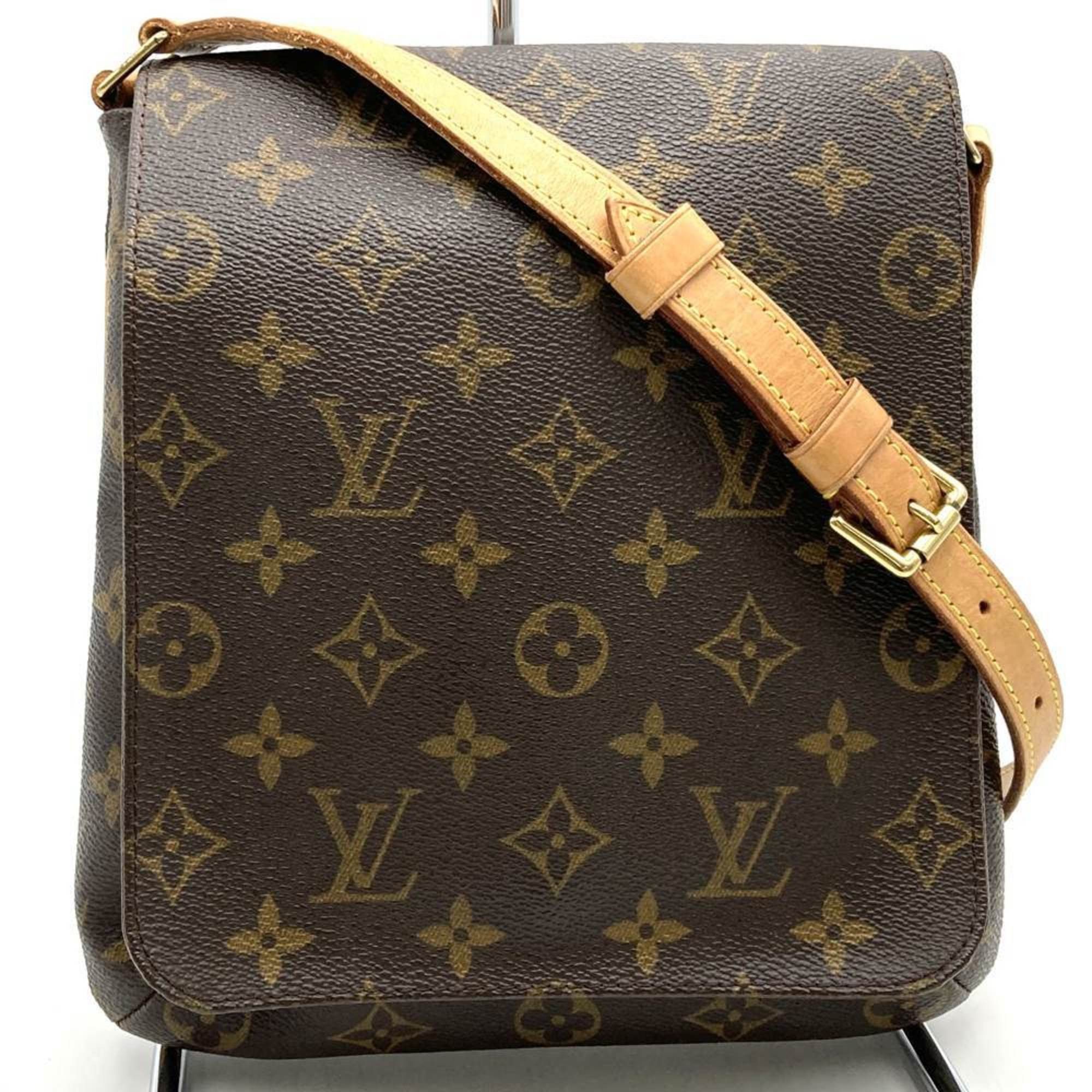 Louis Vuitton M51258 Musette Salsa Shoulder Bag Brown Monogram Canvas Women's