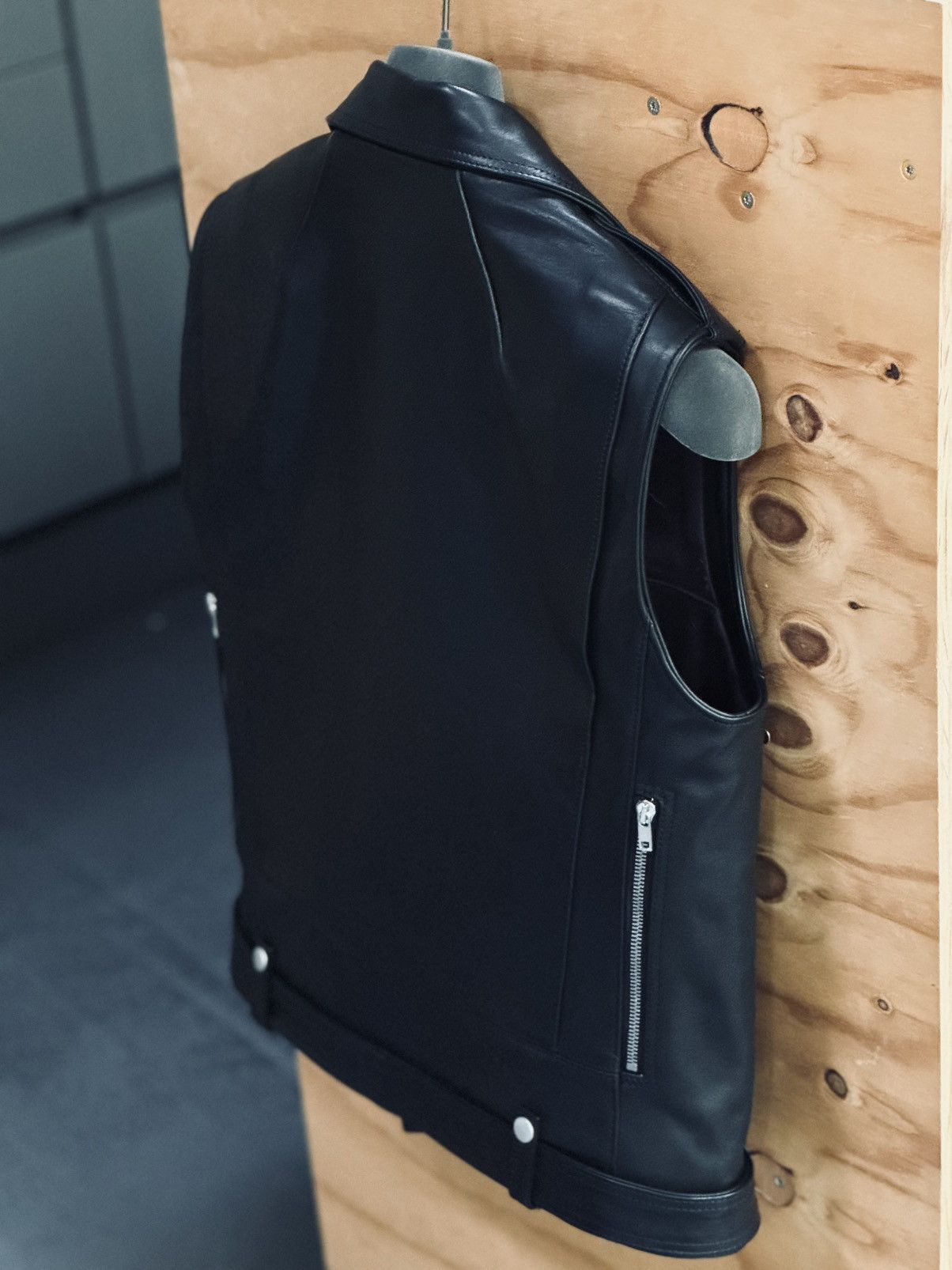 Rick Owens Final Drop | SL BAUHAUS STOOGES 50 Horse Leather Vest Black Size US M / EU 48-50 / 2 - 4 Thumbnail