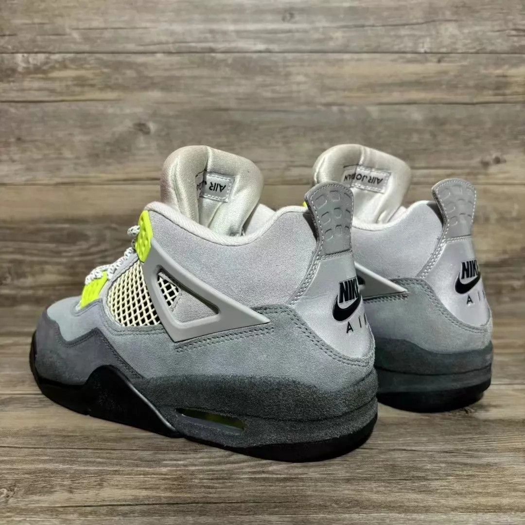 Nike Air Jordan 4 Gray Green/Black CT5342-007 42.5 97 New Size US 9 / EU 42 - 4 Thumbnail