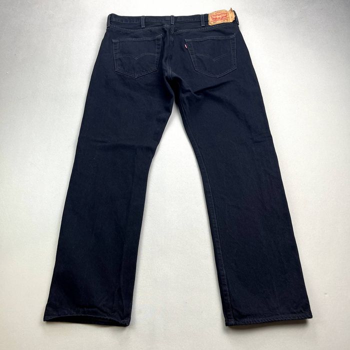 Levi's Levis 501 Jeans 38x32 Black Denim Original Straight Charcoal ...