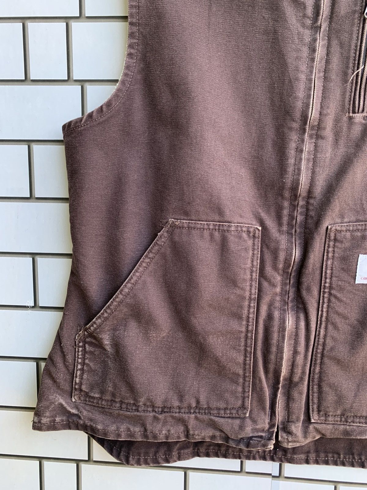 Vintage Vintage Crazy Carhartt Vest Jacket Size L / US 10 / IT 46 - 8 Thumbnail