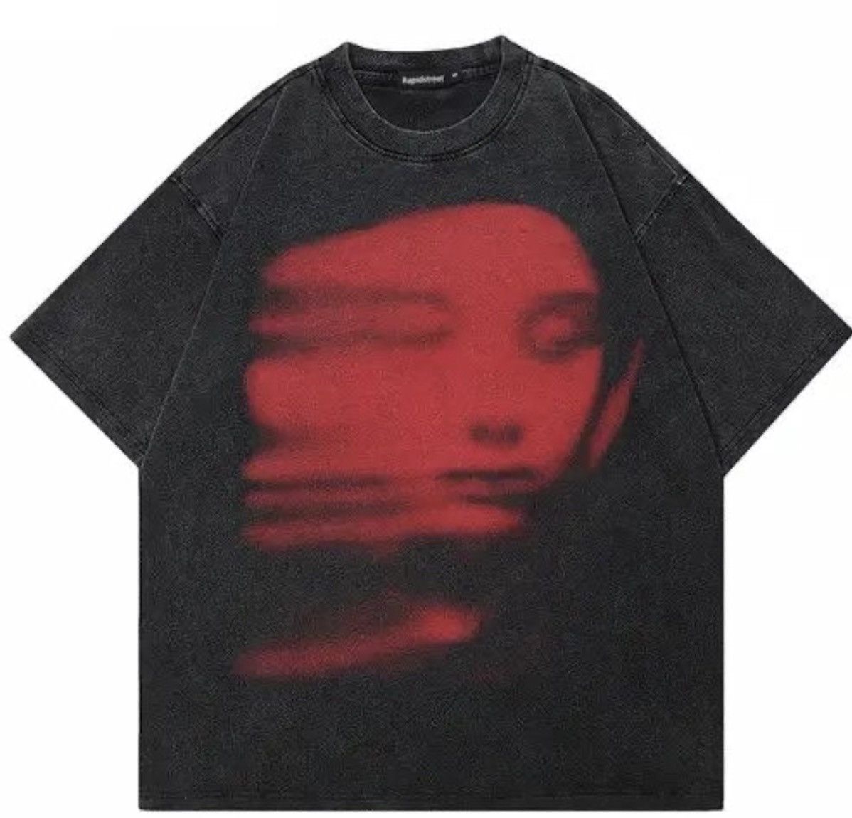 Japanese Brand Kurosawa x Aoi Black T-shirt Washed Red Face Size US M / EU 48-50 / 2 - 3 Thumbnail