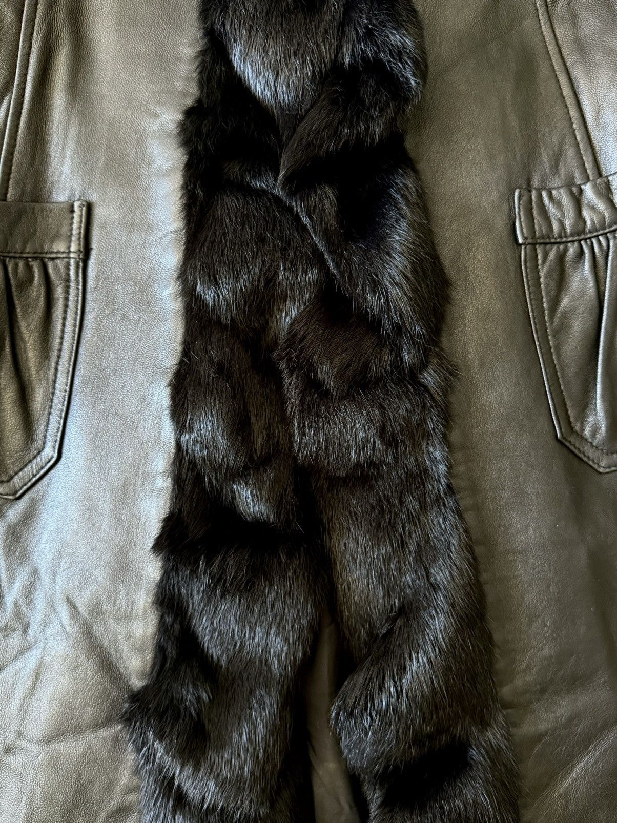 Hermes Vintage Archive Hermes -Maison Margiela - Fur -Leather Coat Size M / US 6-8 / IT 42-44 - 5 Thumbnail