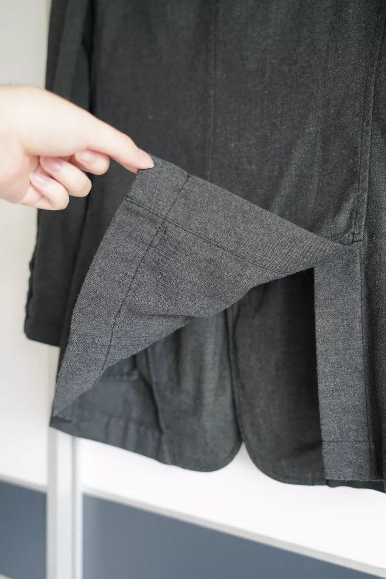 Yohji Yamamoto Yohji Yamamoto Yohji Yamamoto Asymmetrical Gray Blazer Jac Size US S / EU 44-46 / 1 - 5 Thumbnail