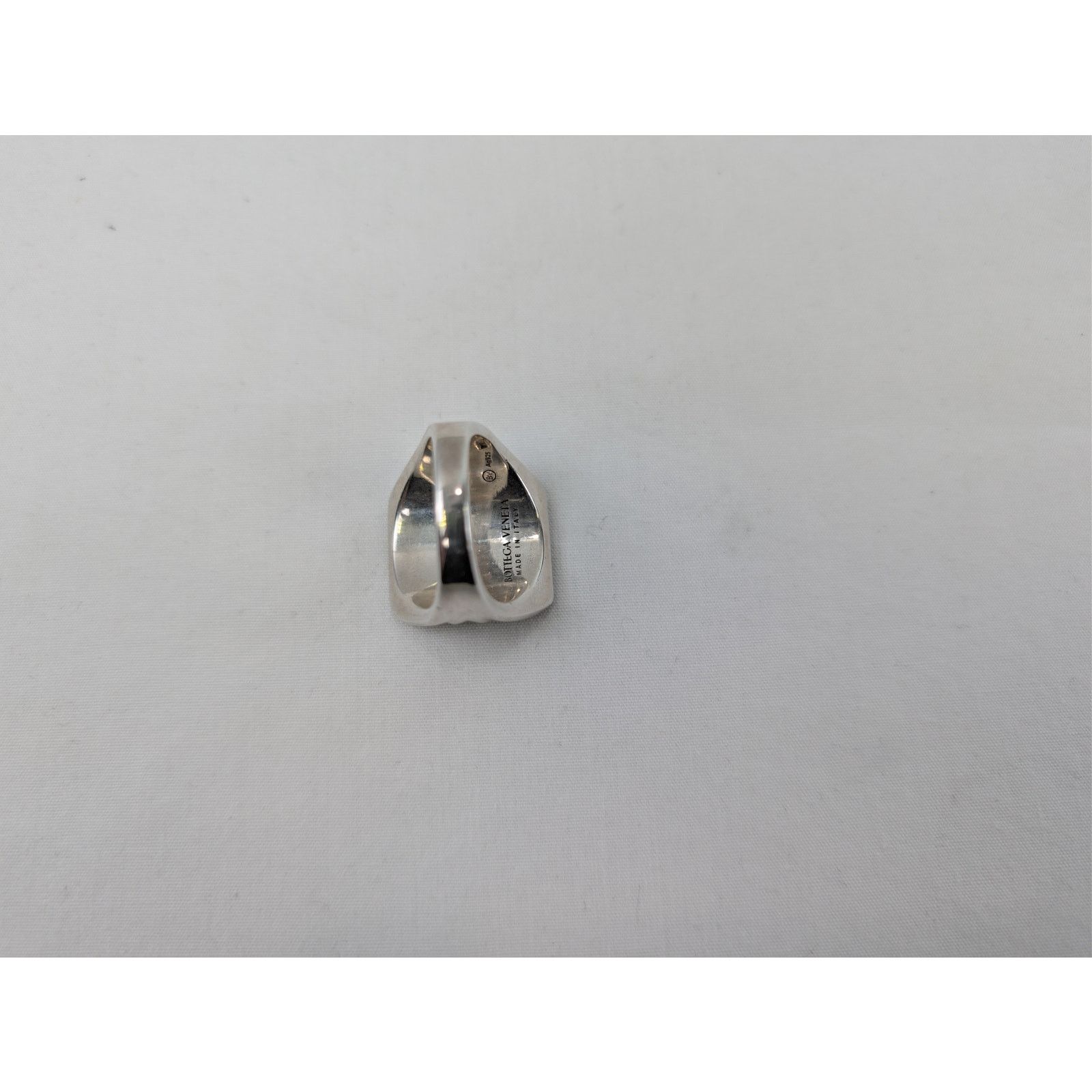 Bottega Veneta o1rshd1 Size: 21 / Sterling Silver / Enamel Anello Ring Blue Size ONE SIZE - 7 Thumbnail