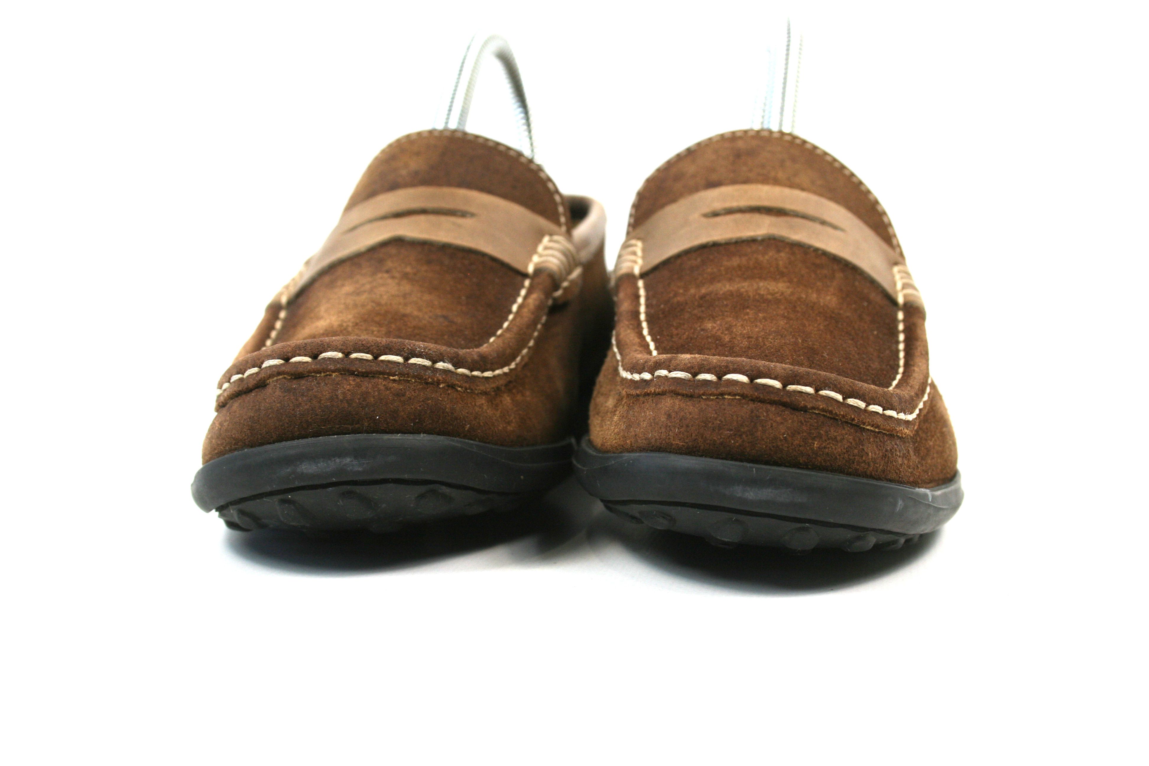 Paraboot 90S Cabrio Damier Suede Penny Loafers Vintage Size US 5.5 / IT 35.5 - 4 Thumbnail
