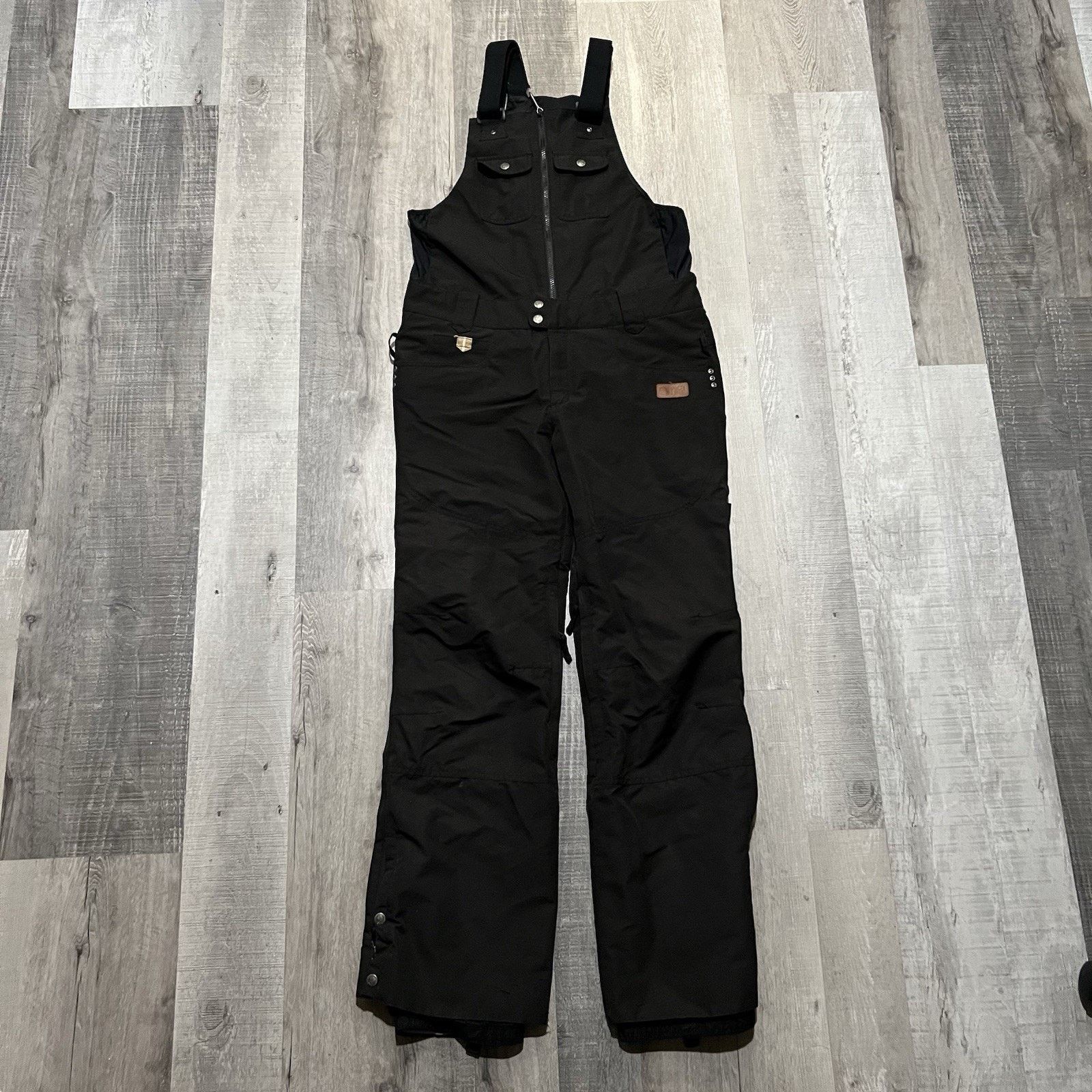 Other Picture Organic YAKOUMO Ski Bibs Black Snow Pants Outdoor Size 37" - 1 Thumbnail