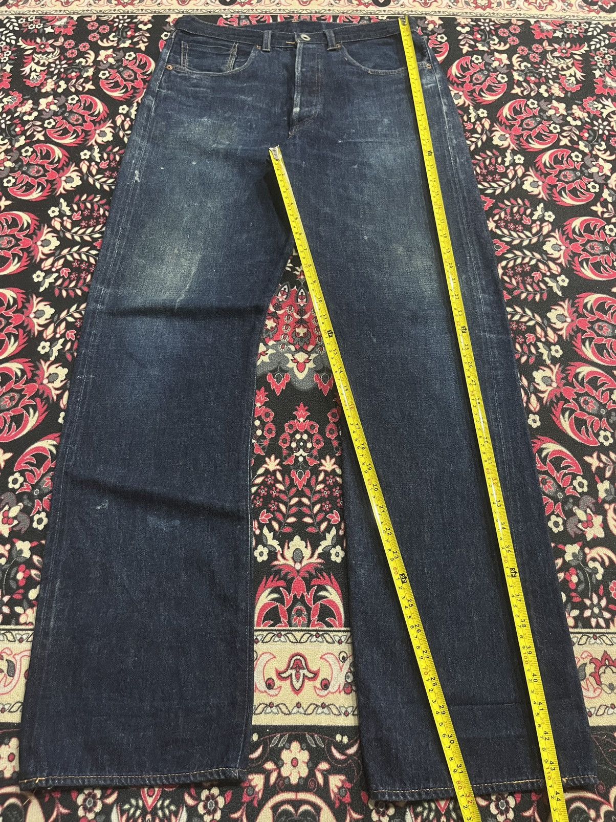 Levi's Vintage Clothing ⚡️Selvedge⚡️Vintage Levi’s LVC S501XX Big E Indigo Washed Jean Size US 34 / EU 50 - 17 Thumbnail
