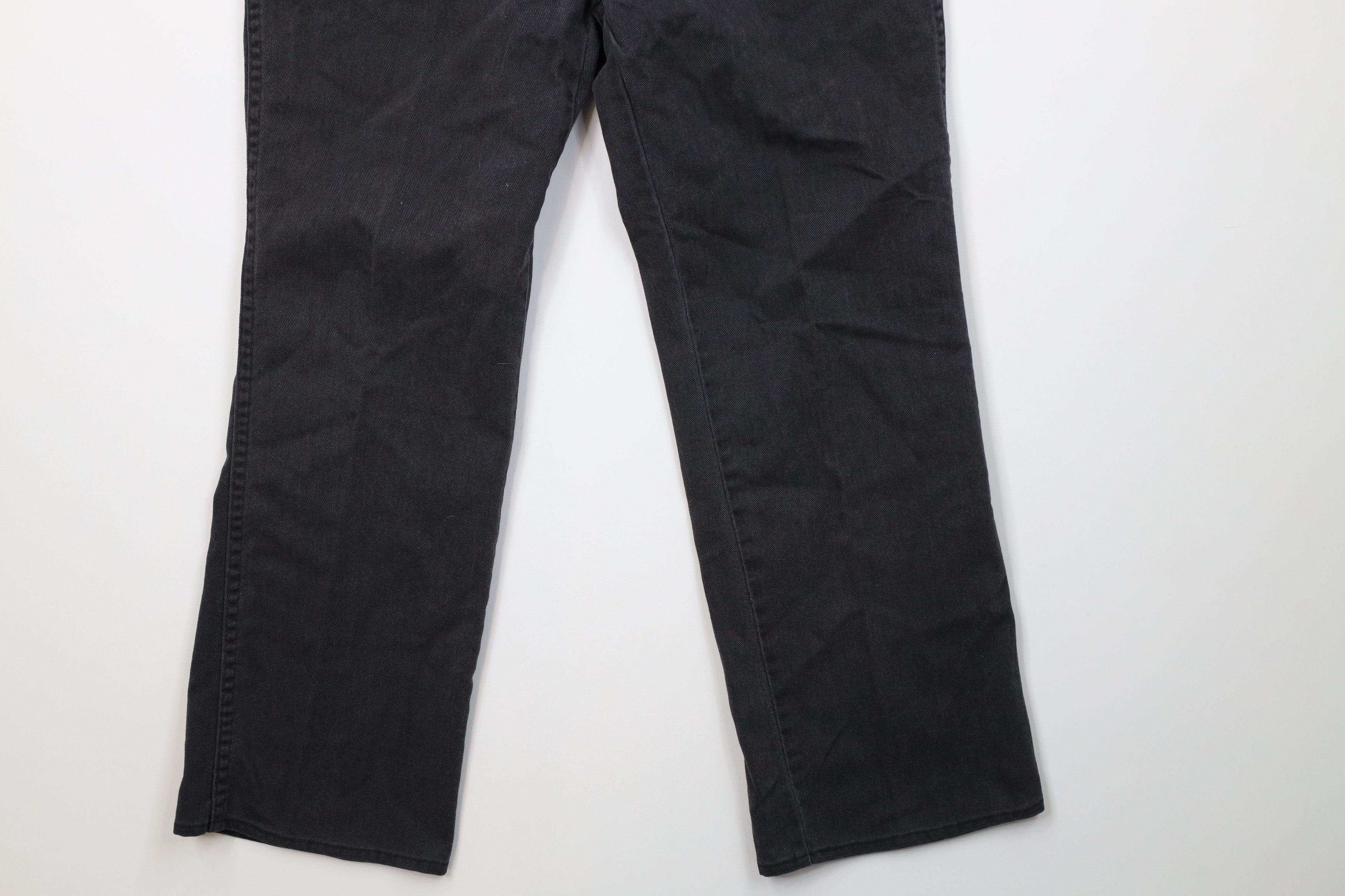 Vintage Vintage 70s Streetwear Wide Leg Denim Jeans Black USA Size US 34 / EU 50 - 4 Thumbnail