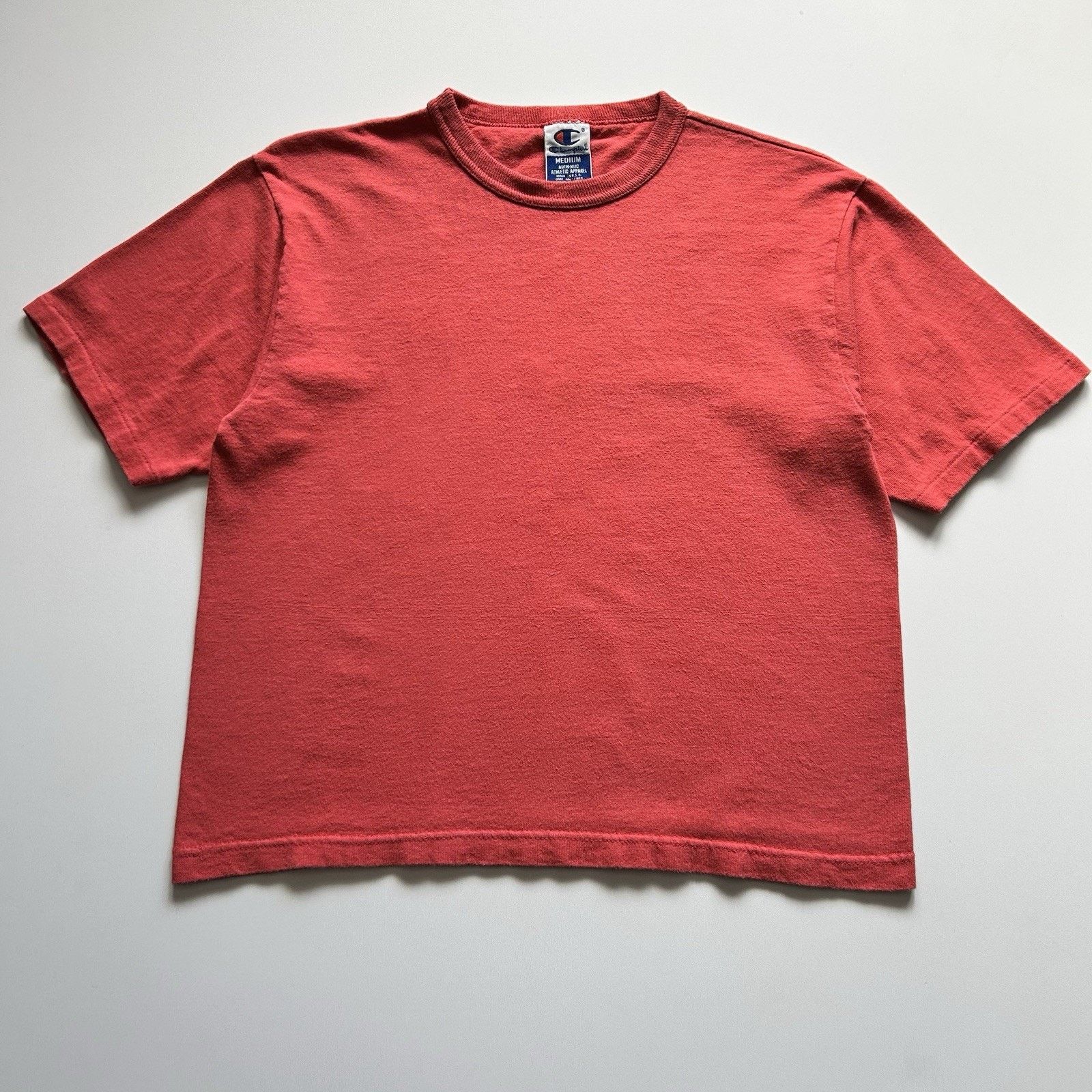 Vintage 90s Champion T Shirt Medium Boxy Faded Single Stitch
