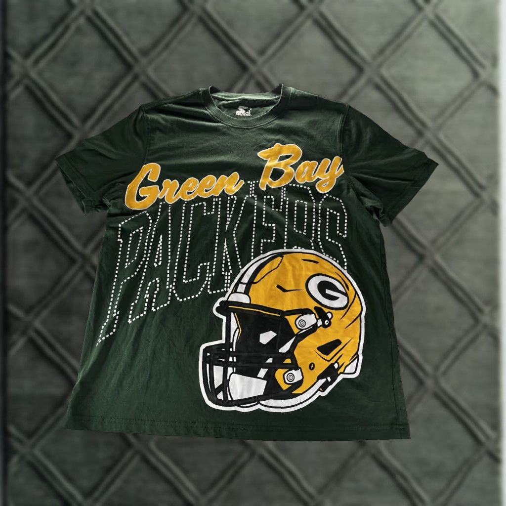 Starter VINTAGE Starter NFL Green Bay Packers Shirt Mens Large Green Logo Size US L / EU 52-54 / 3 - 1 Thumbnail