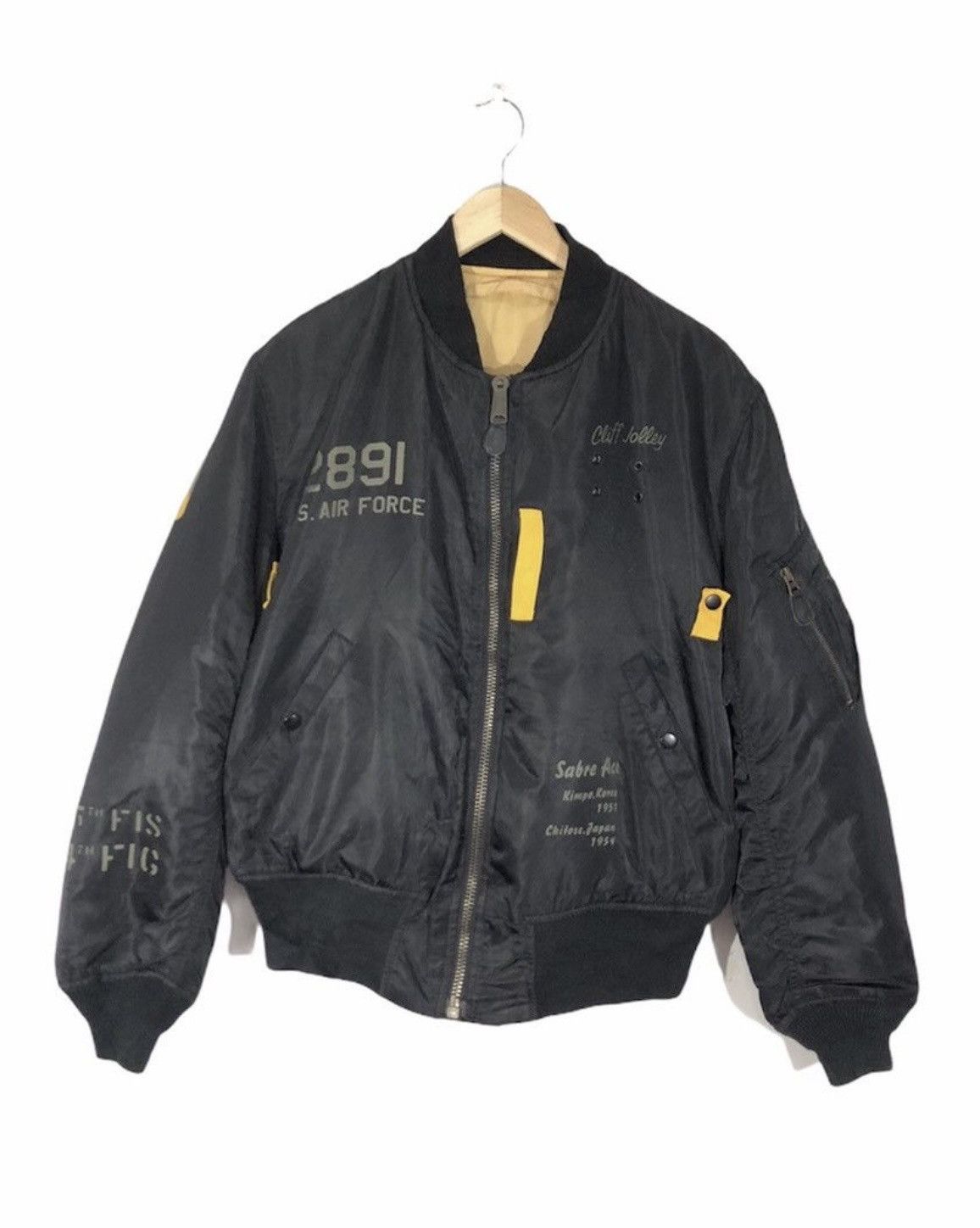 Avirex Vintage Avirex US Air Force Reversible Bomber Jacket Size US L / EU 52-54 / 3 - 1 Thumbnail