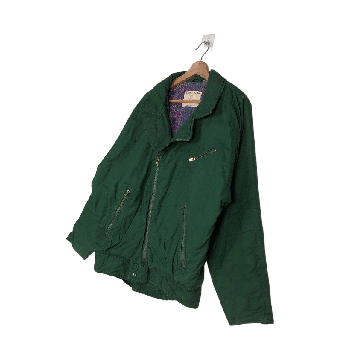 Japanese Brand 🔥Vintage Biker Jacket Double Collar Space Plan Issey Miyake Size US M / EU 48-50 / 2 - 2 Thumbnail