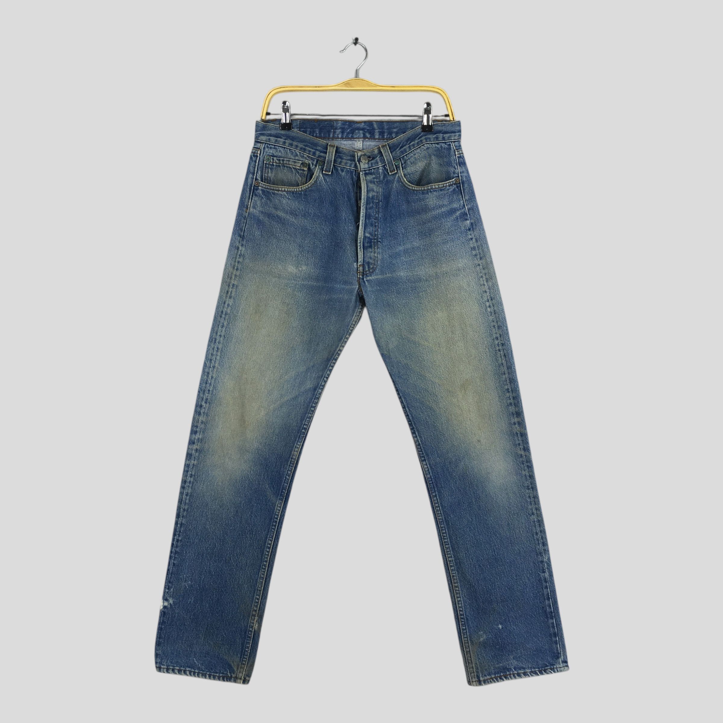 Size 29x30 Vintage 90s Levi's 501 Faded Dirty Jeans S1589