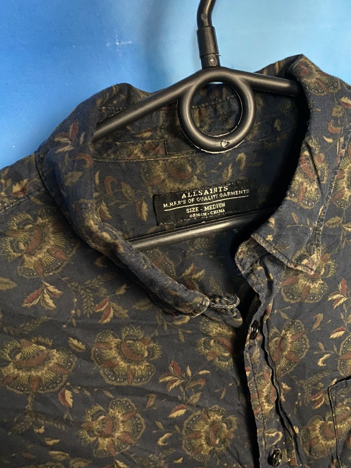 Allsaints ALL SAINTS DARK FLOWERS SHIRT Size US M / EU 48-50 / 2 - 3 Thumbnail