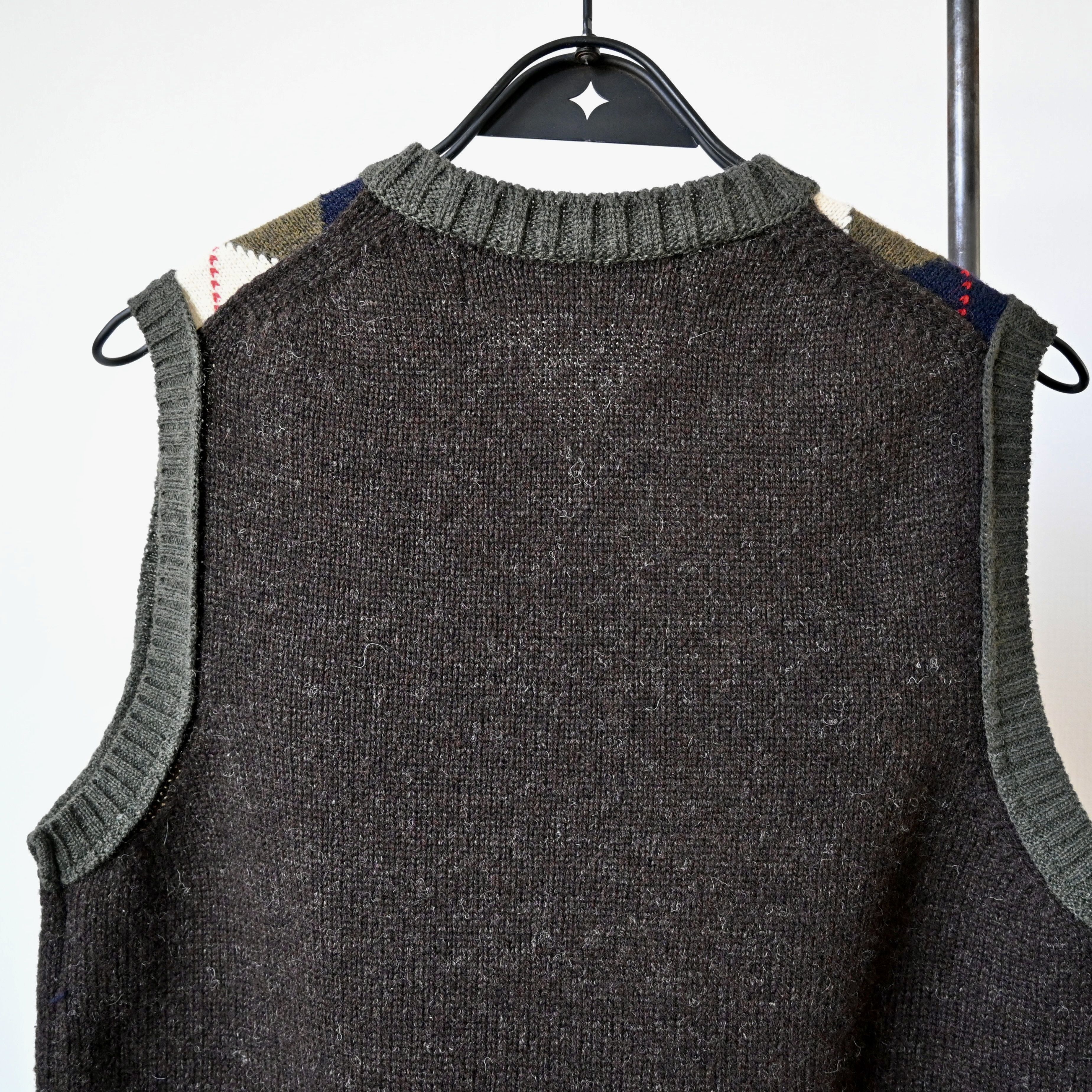Comme des Garcons Homme AD2007 Comme des Garcons Homme wool docking knit vest Size US M / EU 48-50 / 2 - 3 Thumbnail