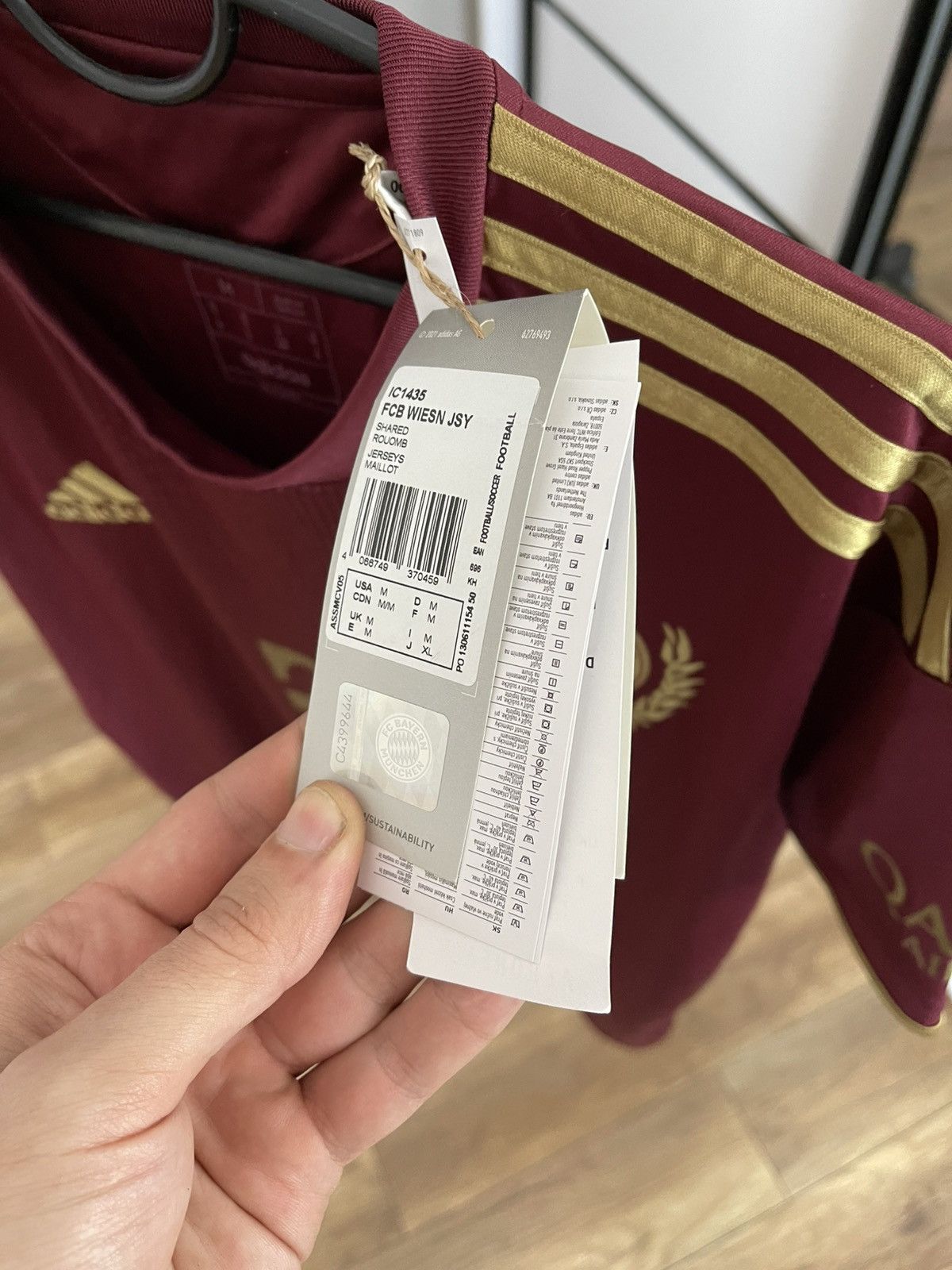 Adidas 2022/2023 Adidas Bayern Munich Musiala Soccer Jersey Shirt Size US M / EU 48-50 / 2 - 17 Thumbnail