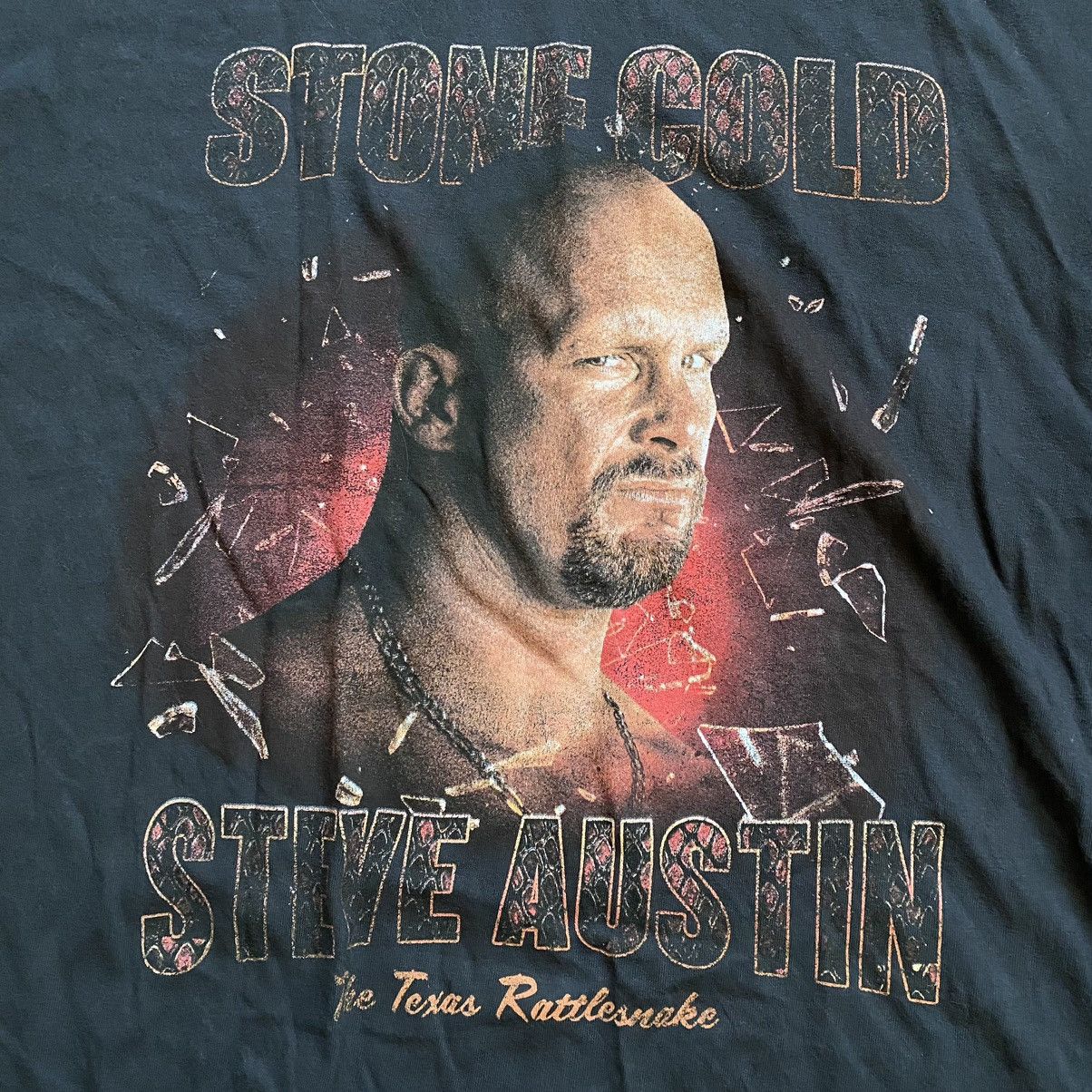 Vintage × WWE WWE STEVE AUSTIN STONE COLD TEXAS T SHIRT Size US L / EU 52-54 / 3 - 2 Thumbnail