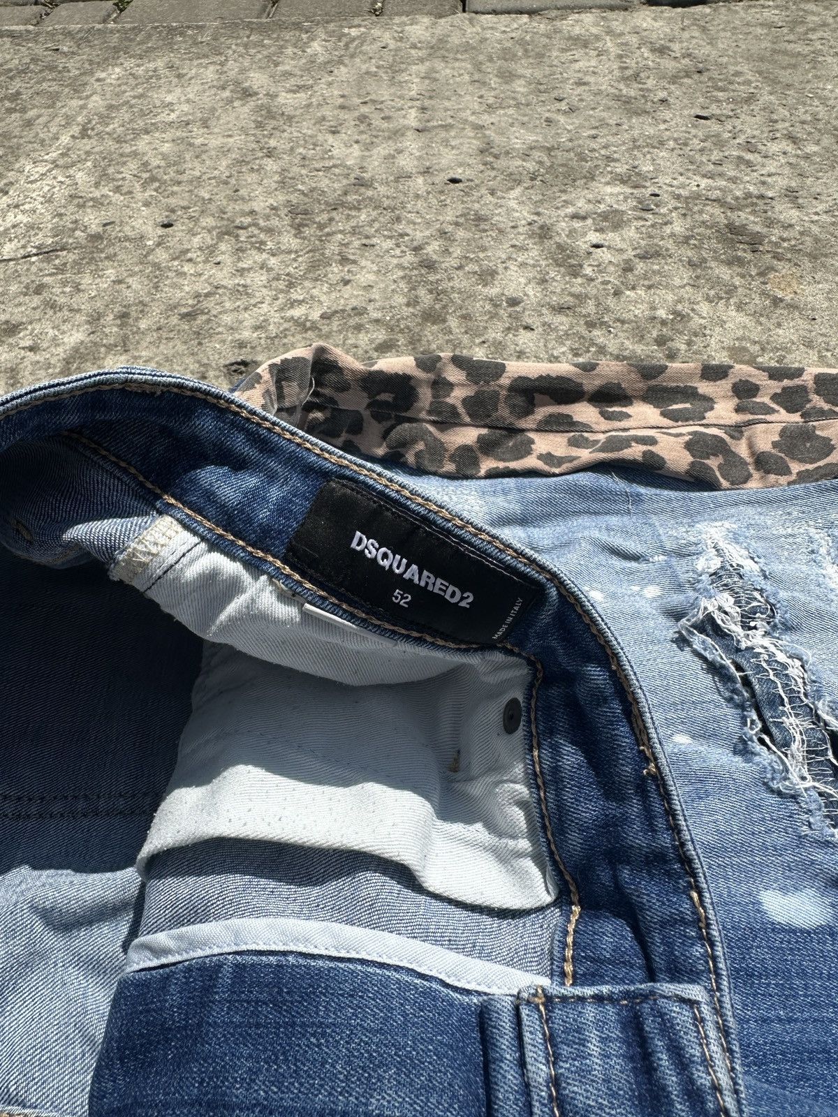 Dsquared2 Y2K Dsquared2 Custom Baggy Jeans Leopard Casual L Rare USA Size US 34 / EU 50 - 5 Thumbnail