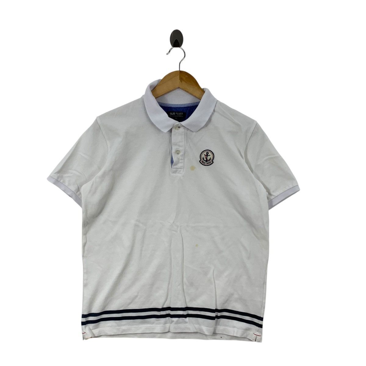 Beams Plus BEAMS PLUS HEART Japan Collection Anchor Polo Tee Shirt Top Size XL / US 12-14 / IT 48-50 - 4 Thumbnail