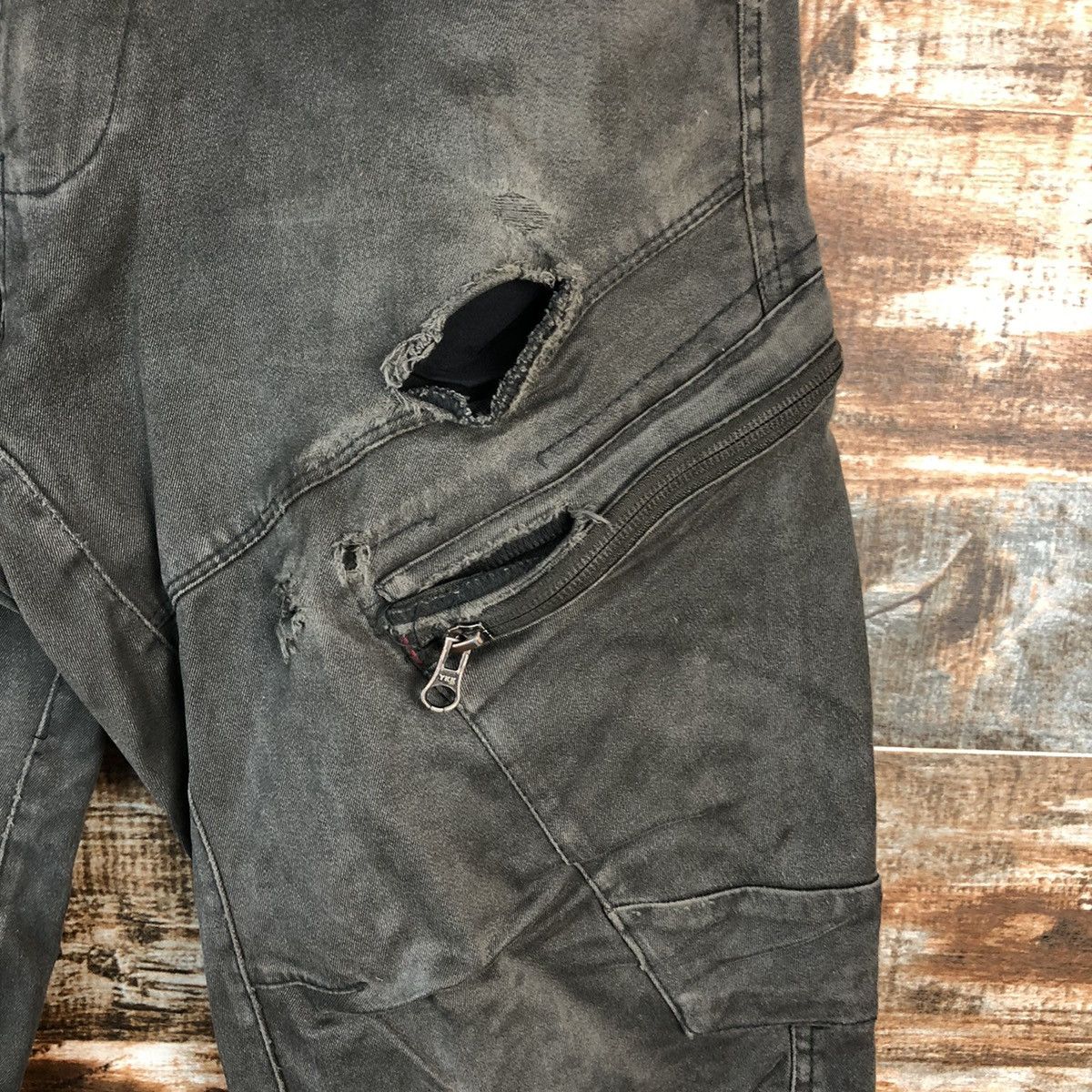 Japanese Brand Japanese Brand Grey Cargo Multipocket Pants #A2537 Size US 30 / EU 46 - 9 Thumbnail
