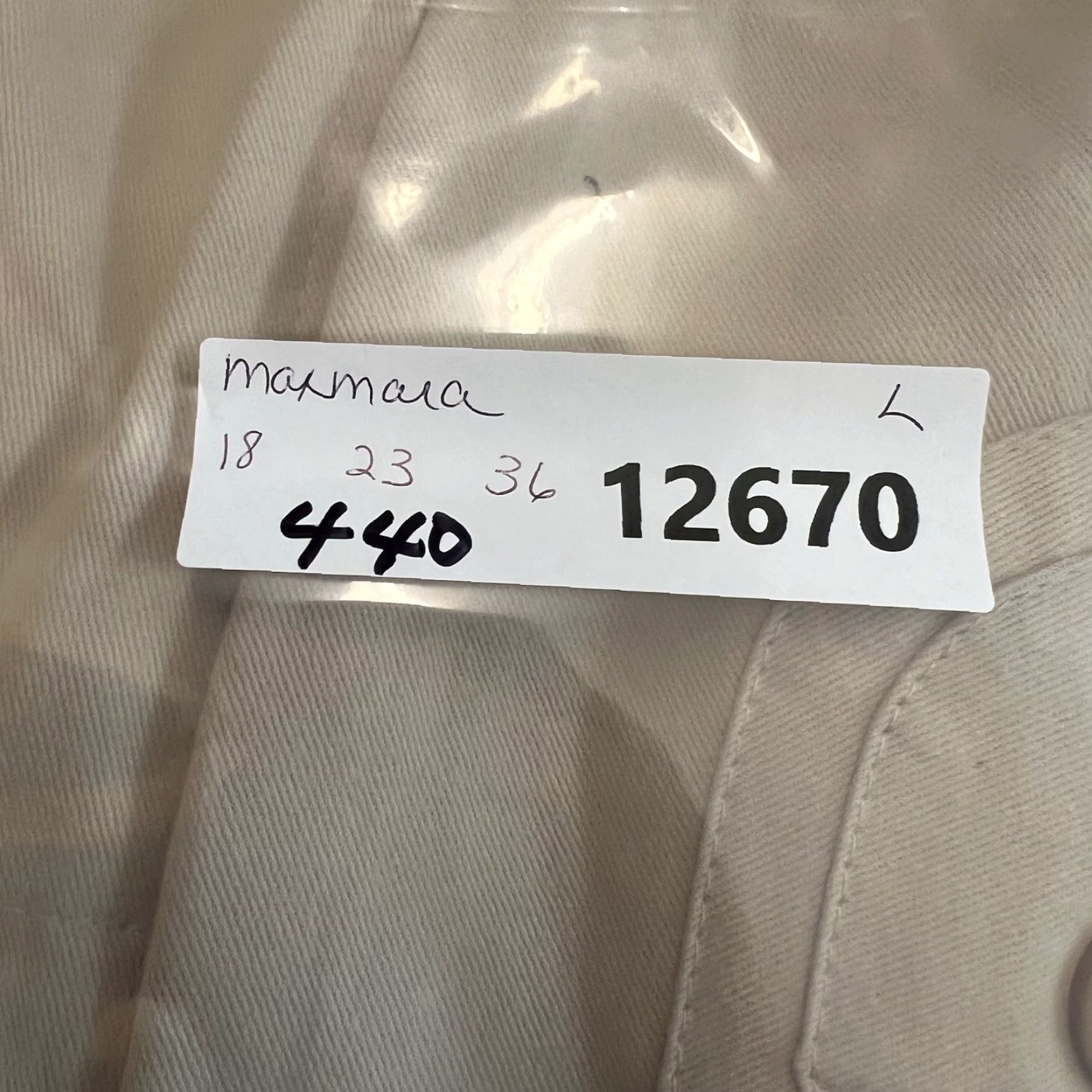 Max Mara Max Mara Double Breasted Trench Coat Womens Jr Size L Beige Cotton Blend Size L / US 10 / IT 46 - 8 Thumbnail
