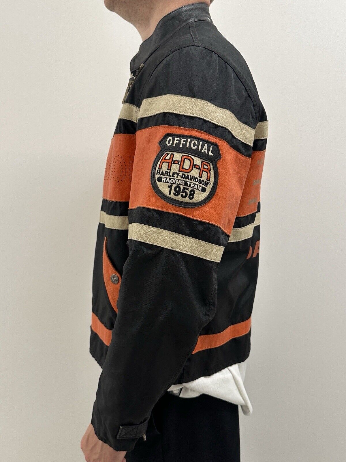 Harley Davidson Vintage Harley Davidson H-D Team 2000 Miles Leather Jacket Size US XL / EU 56 / 4 - 5 Thumbnail