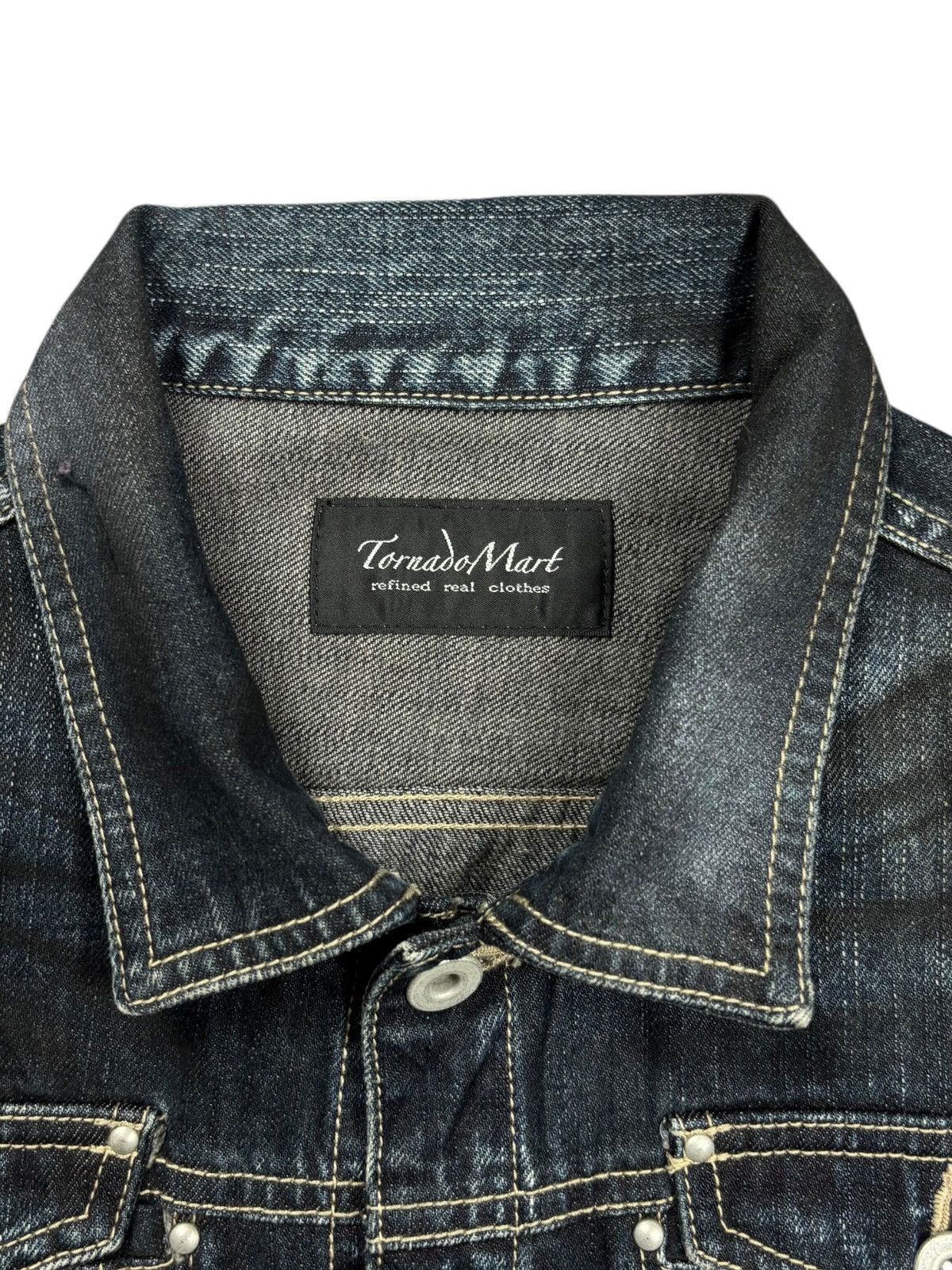 Tornado Mart 2000s Tornado Mart - Clawmark Denim Jacket Vkei Style Size US M / EU 48-50 / 2 - 5 Thumbnail