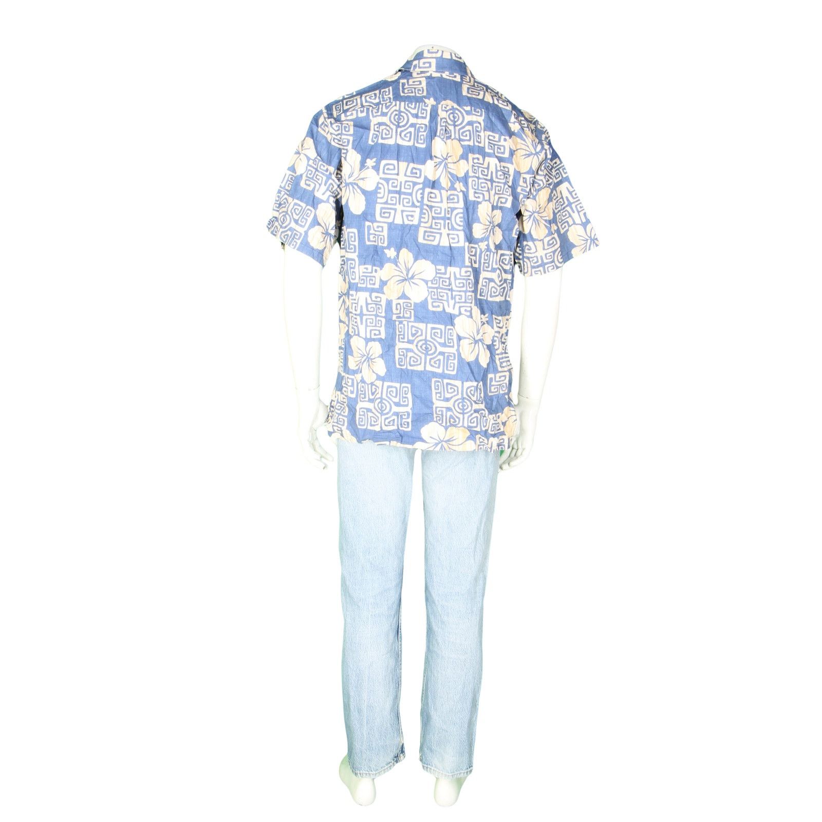 Other Go Barefoot Floral Hawaiian Aloha Tropical Tribal Camp Shirt Size US M / EU 48-50 / 2 - 3 Thumbnail