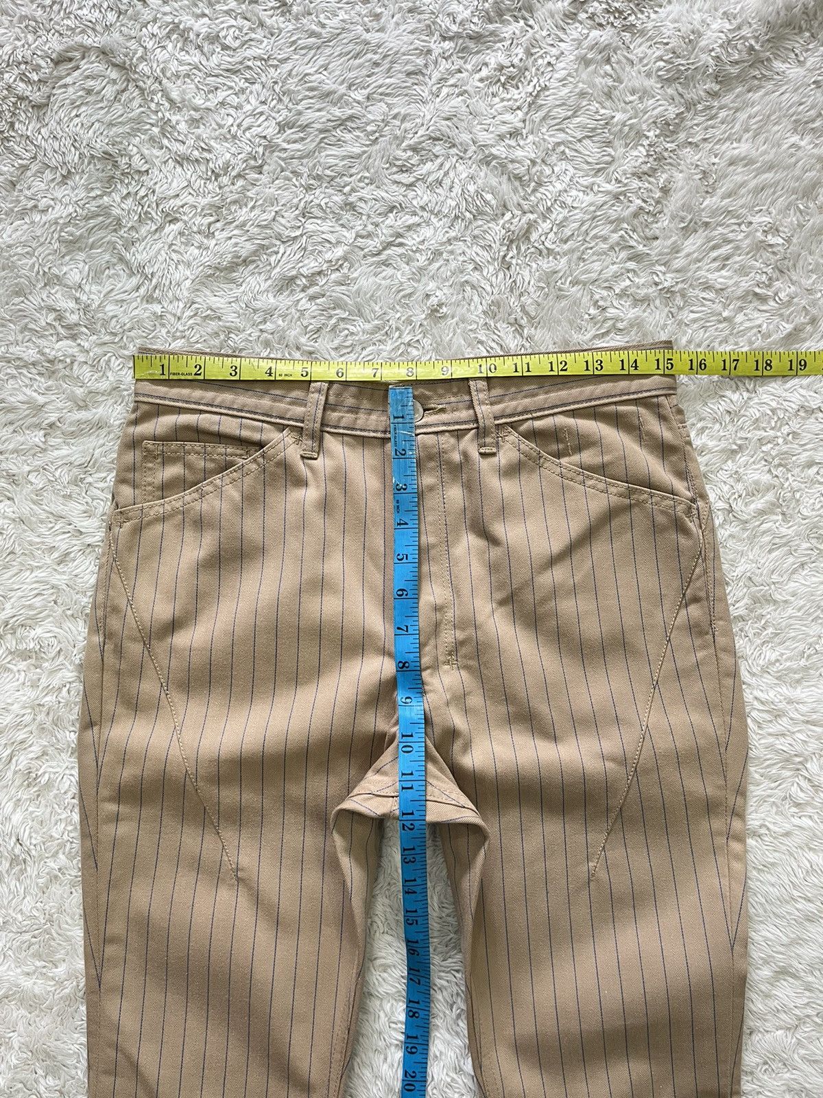 Number (N)ine number nine blue pinstripe pants Size US 30 / EU 46 - 11 Thumbnail