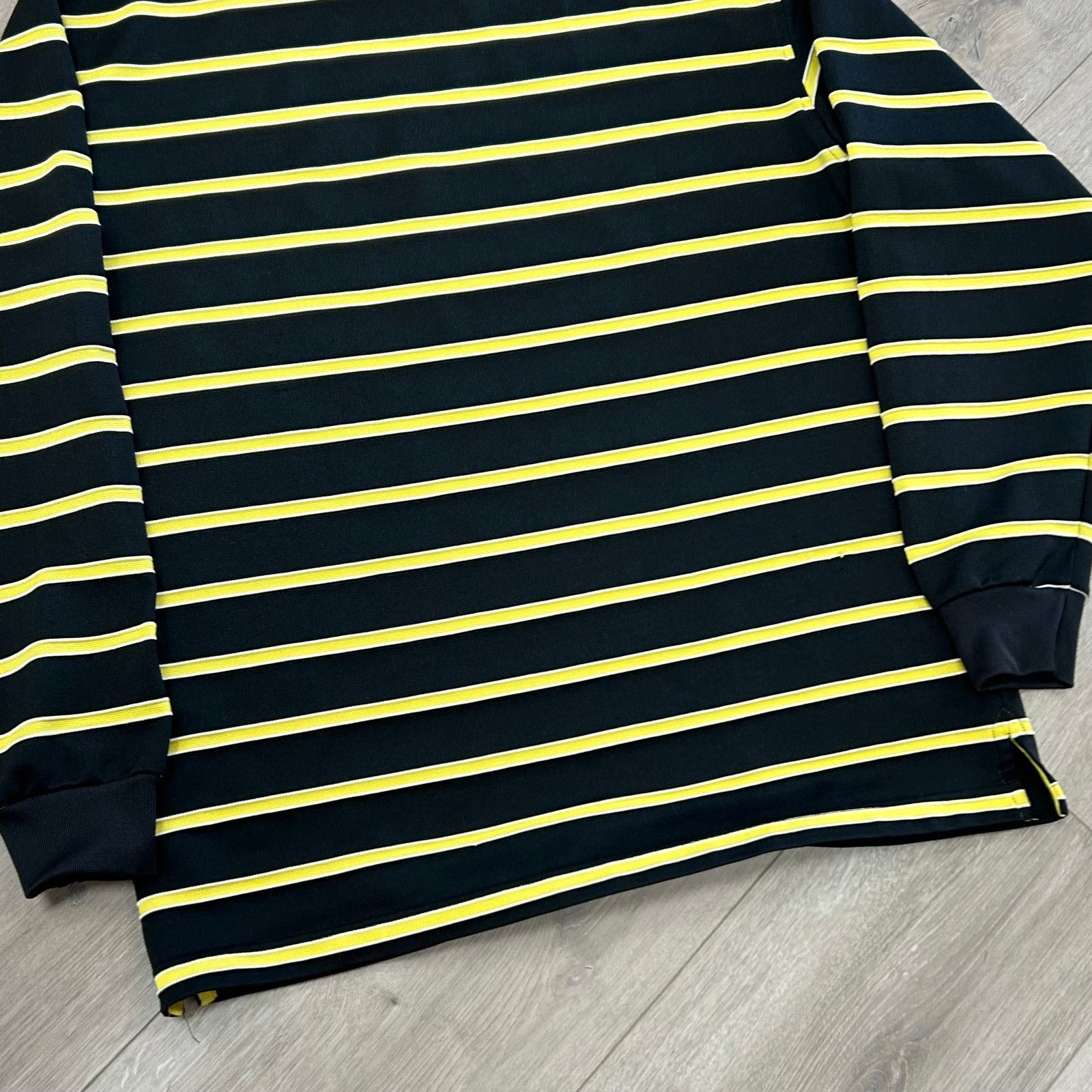 Kappa Vintage Kappa Striped Long Sleeve Shirt Yellow Black Large Size US L / EU 52-54 / 3 - 5 Thumbnail