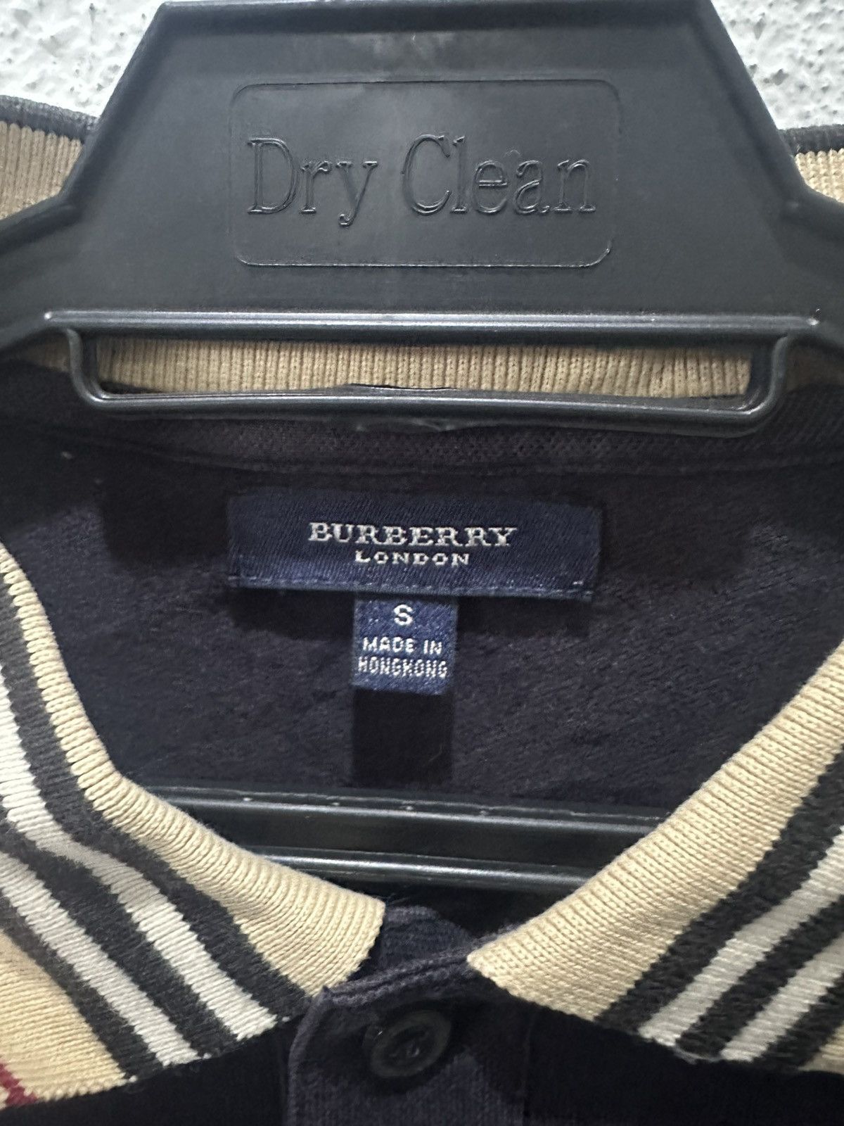 Burberry Vintage Burberry London Long Sleeve Polo Tee Size US S / EU 44-46 / 1 - 3 Thumbnail