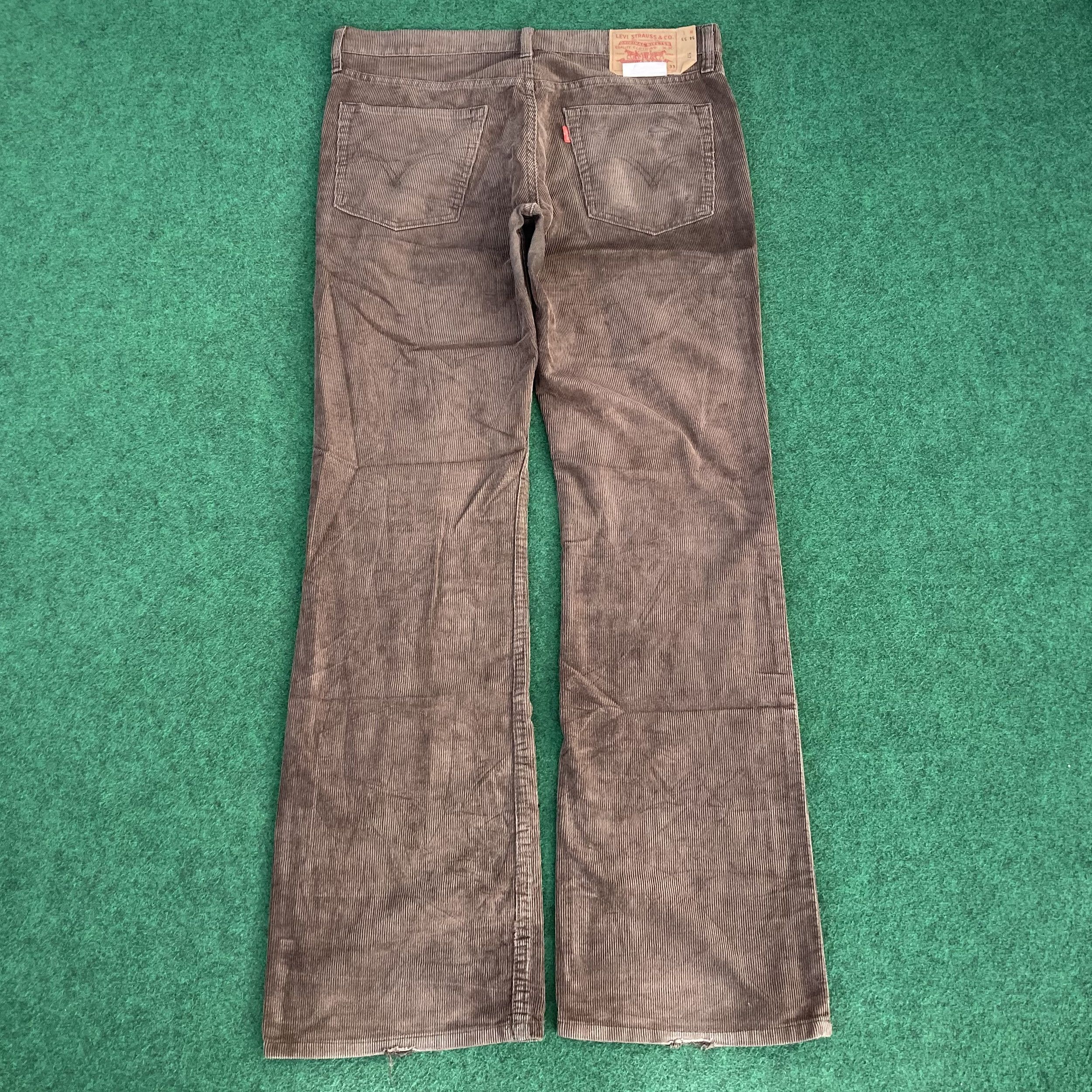 Levi's 34x32 Vintage Levis 517 Denim Corduroy Flare Bootcut Jeans Size US 34 / EU 50 - 15 Thumbnail
