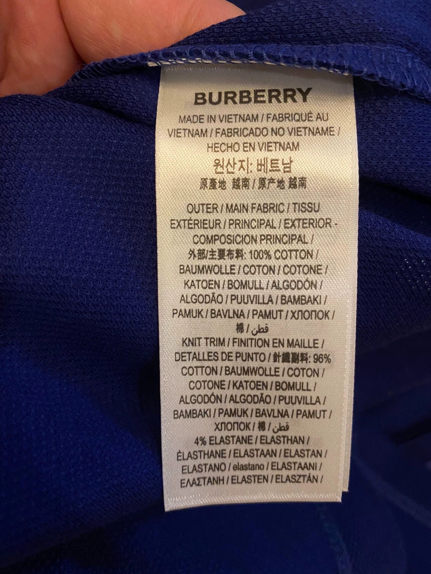 Burberry BURBERRY Deep Blue Polo Shirt M Size US M / EU 48-50 / 2 - 8 Thumbnail