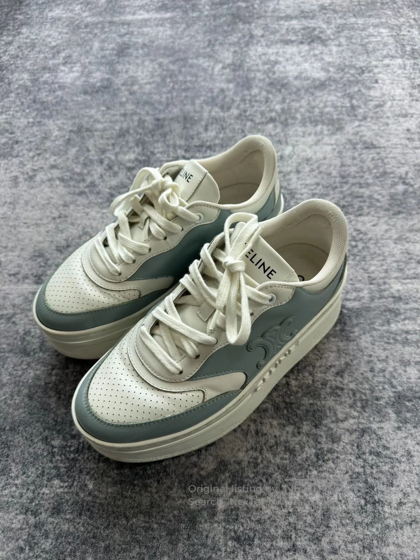 Celine Celine Haze Blue Platform Shoes. Size US 5 / IT 35 - 1 Thumbnail