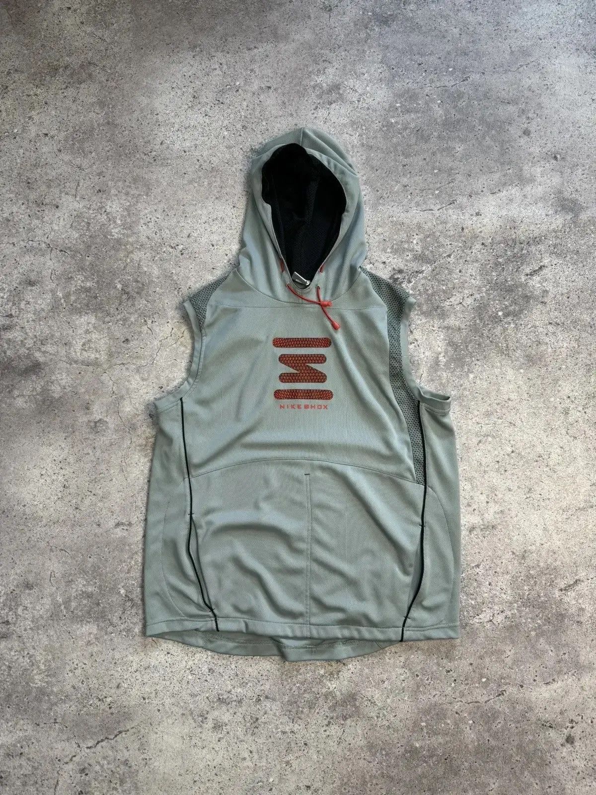 Japanese Brand × Nike VINTAGE NIKE SHOX HOODIE VEST Y2K STREETWEAR VTG Size US L / EU 52-54 / 3 - 1 Thumbnail