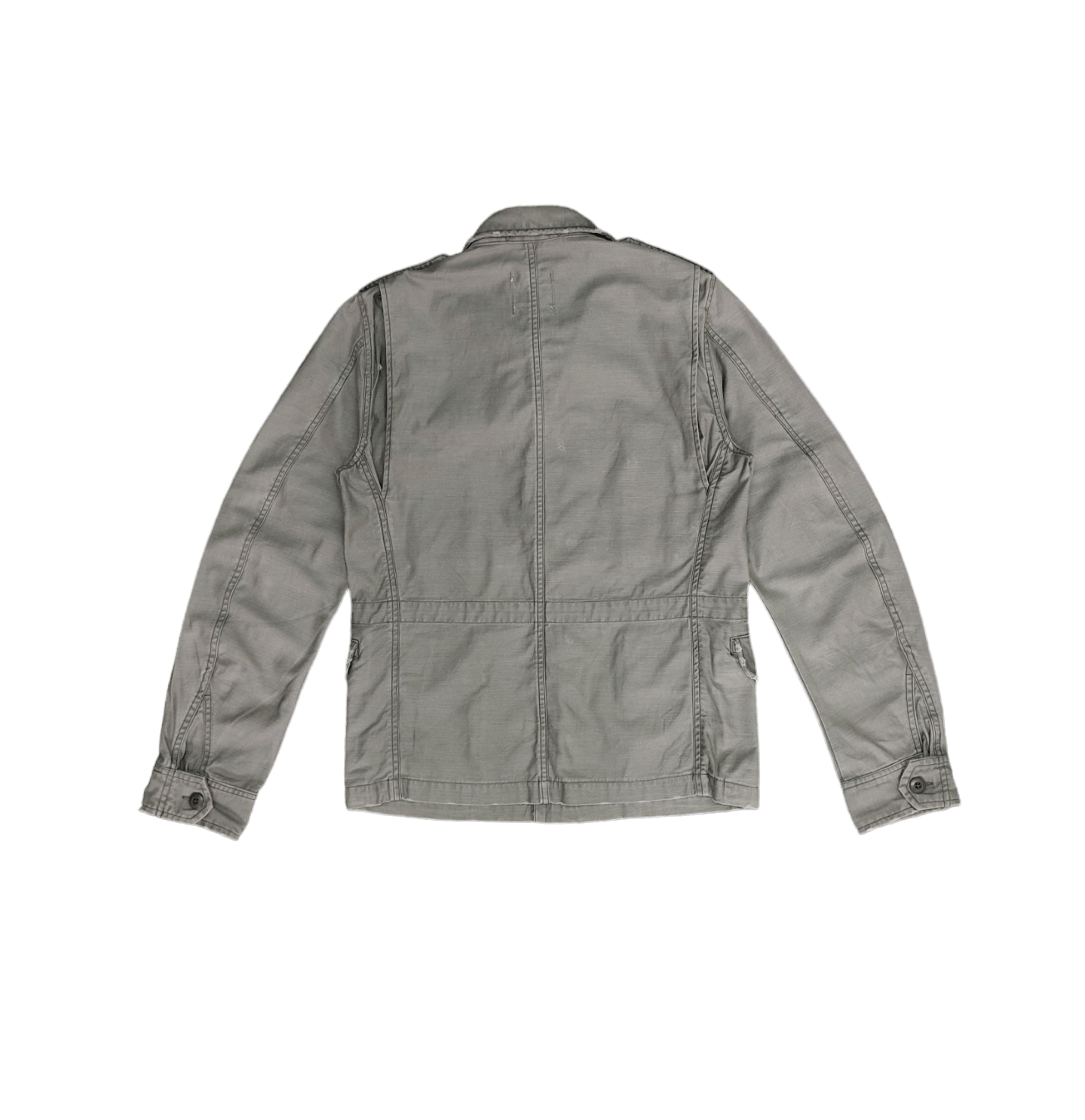 Beams Plus 2000s Beams Studded Pocket Olive Green Military Field Shirt Size US M / EU 48-50 / 2 - 10 Thumbnail