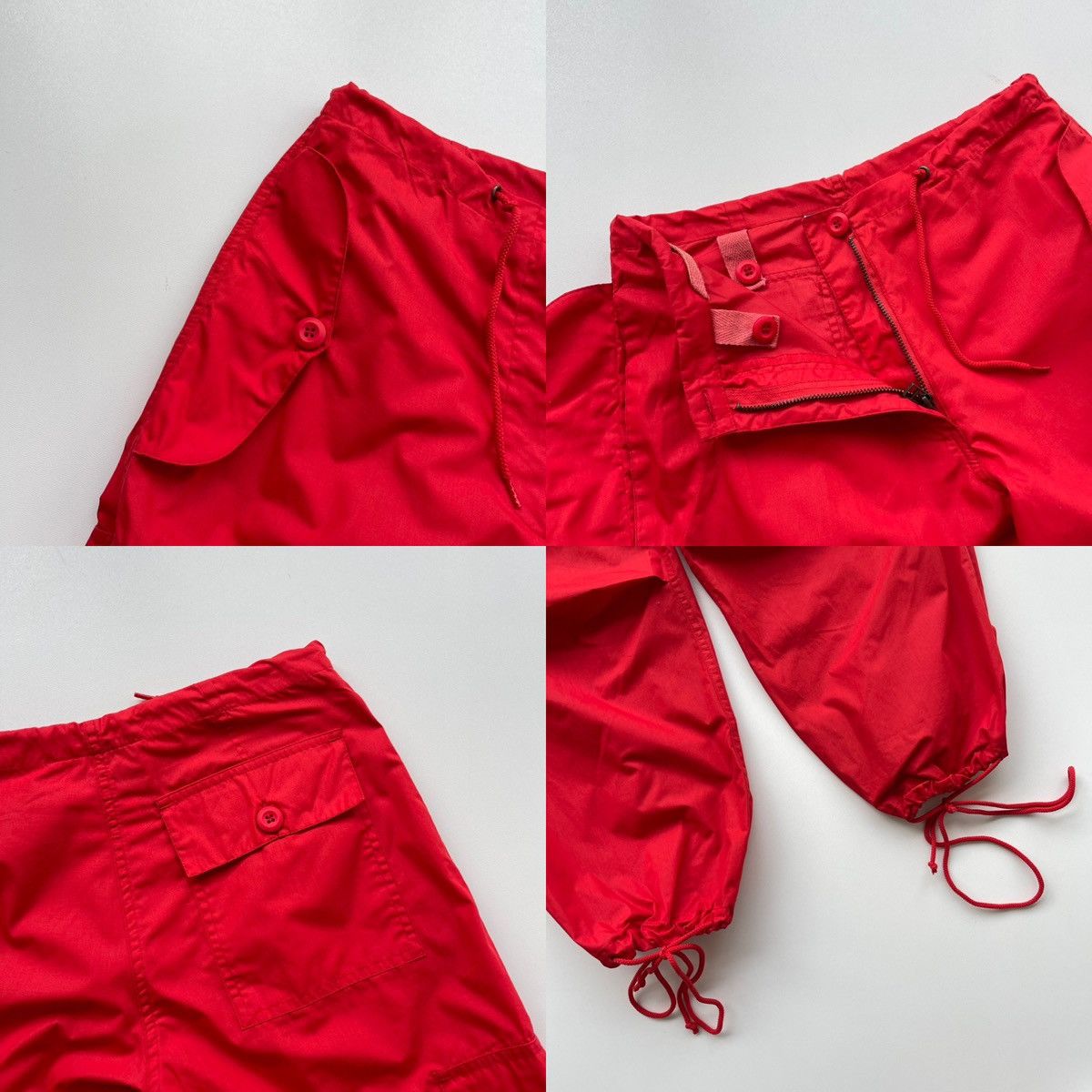 Vintage UFO Vintage Baggy Cargo Pants Red Y2K Size US 30 / EU 46 - 4 Thumbnail