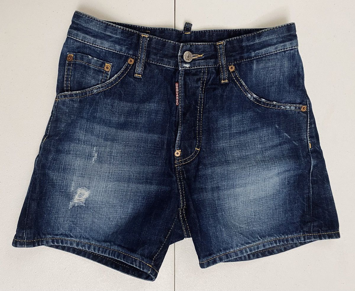 Dsquared2 Dsquared2 Marine Light Distress Denim Shorts 42 NWT Size 28" / US 6 / IT 42 - 11 Thumbnail