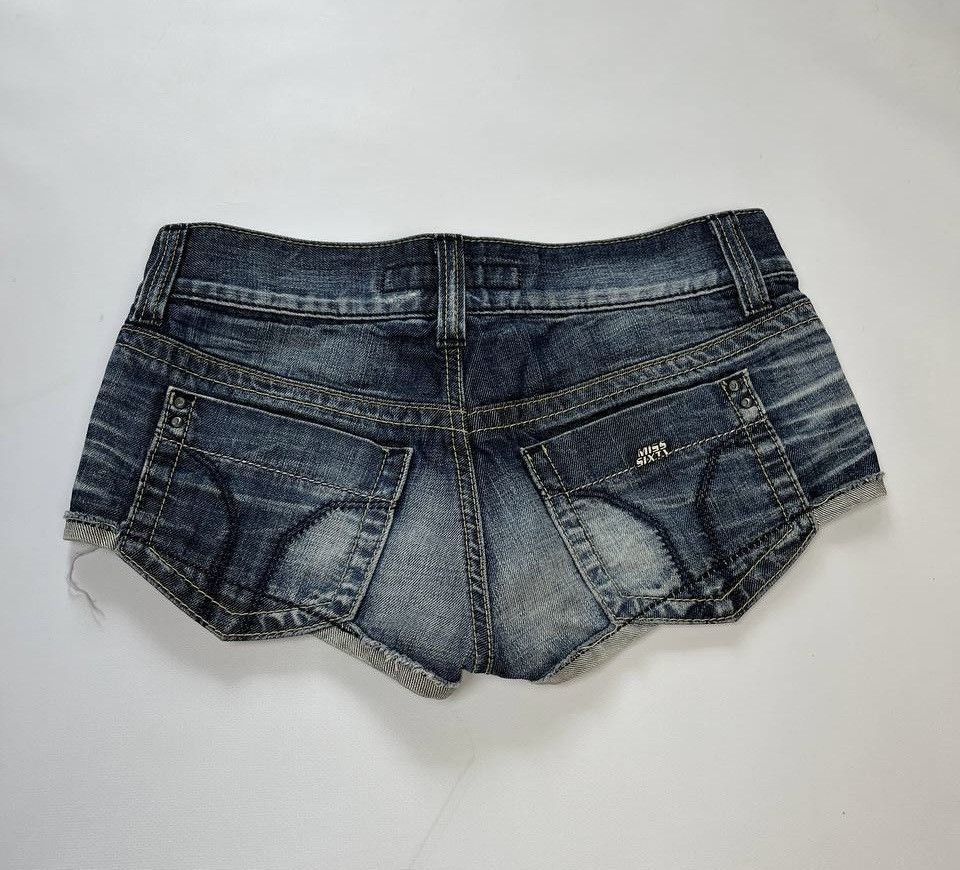 Miss Sixty Miss Sixty Mini Denim Shorts Size 26" / US 2 / IT 38 - 2 Thumbnail