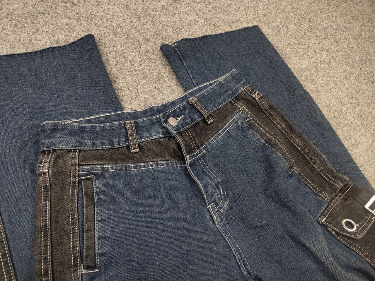 If Six Was Nine Vintage if six was nine y2k LGB Cargo Bondage Jeans Flared Size US 30 / EU 46 - 13 Thumbnail