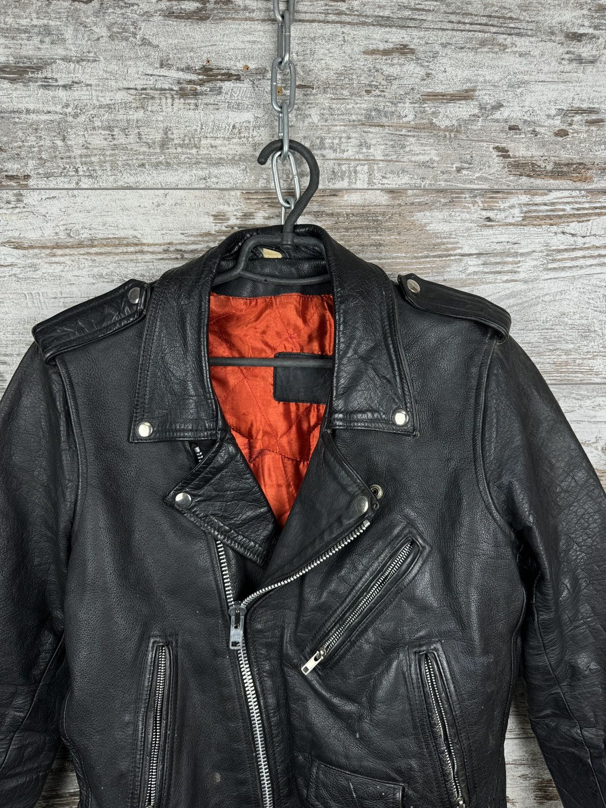 Harley Davidson Womens Harley Davidson Style Leather Jacket Racing rare Size XS / US 0-2 / IT 36-38 - 6 Thumbnail