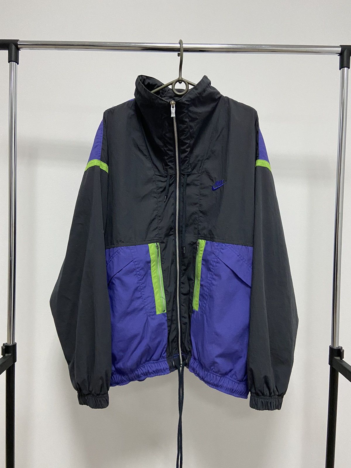 Nike × Vintage Nike Vintage Jacket Nylon Logo Big Print Logo Y2K Size US L / EU 52-54 / 3 - 4 Thumbnail