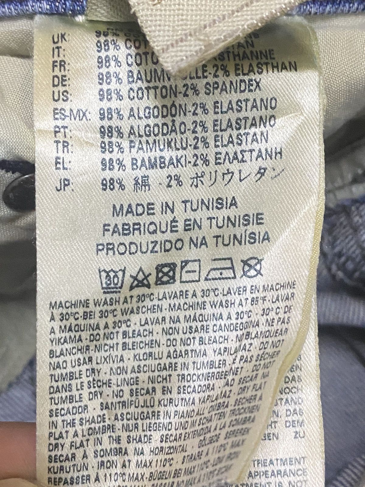 Other Vintage Diesel Faded Wash Distressed Denim Slim Jeans Size US 30 / EU 46 - 15 Thumbnail